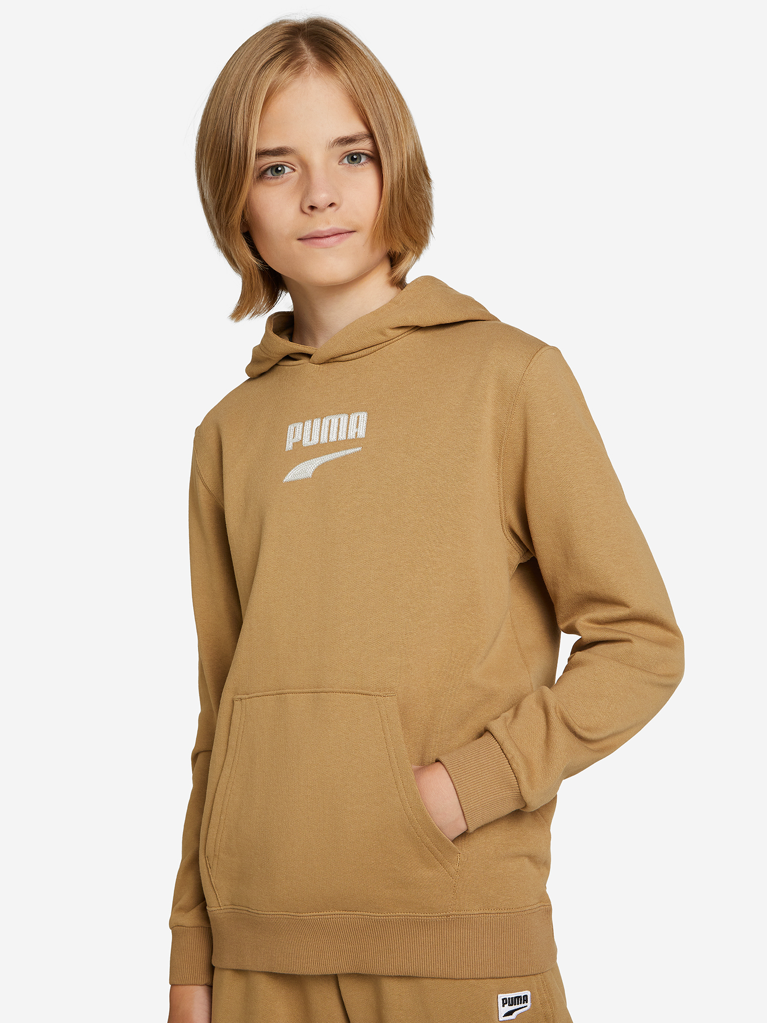 

Худи для мальчиков PUMA Downtown Logo, Бежевый