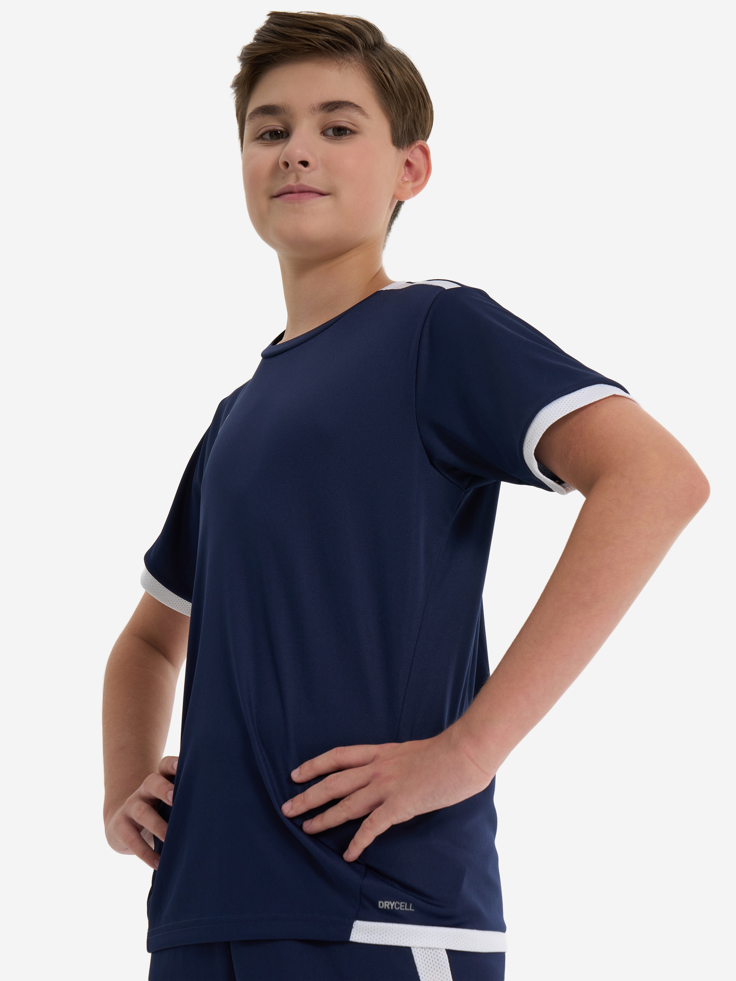 Изображение товара Футболка для мальчиков PUMA Teamliga Jersey Jr, Темно-синий/белый