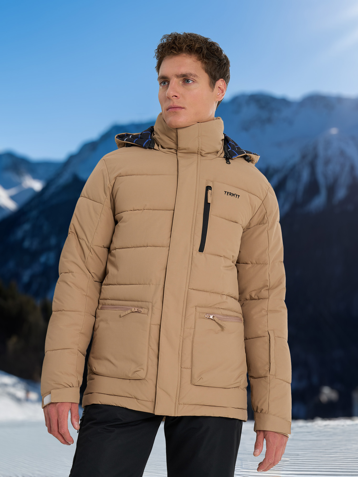

Пуховик мужской Termit, Коричневый