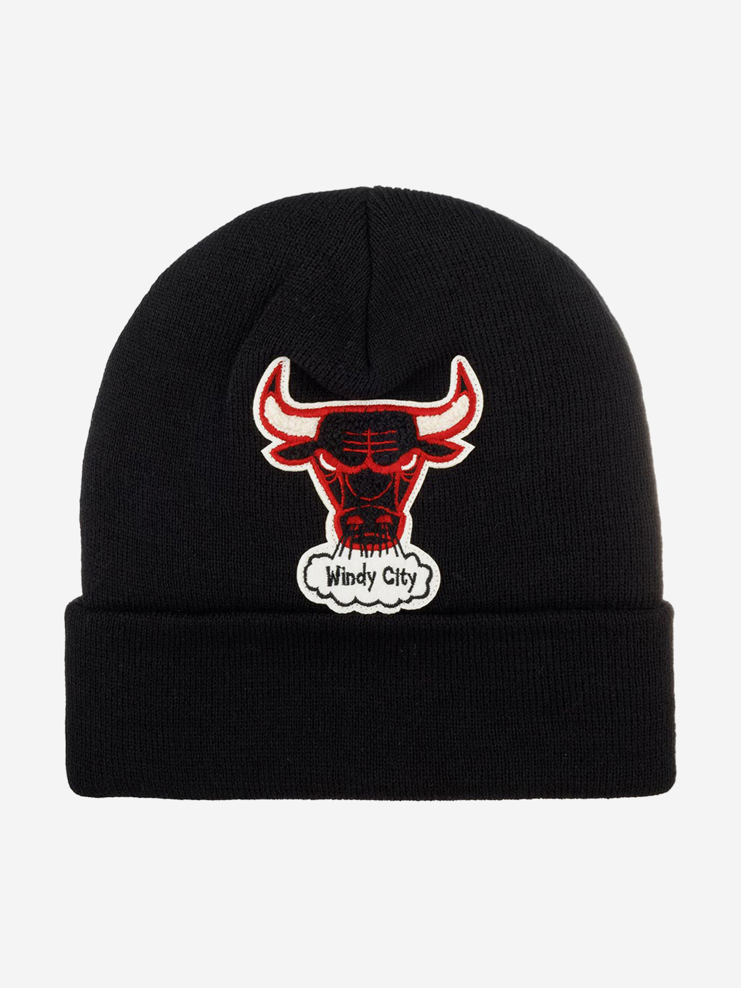 Шапка с отворотом MITCHELL NESS KTCFFH21HW008-CBUBLCK Chicago Bulls NBA (черный), Черный
