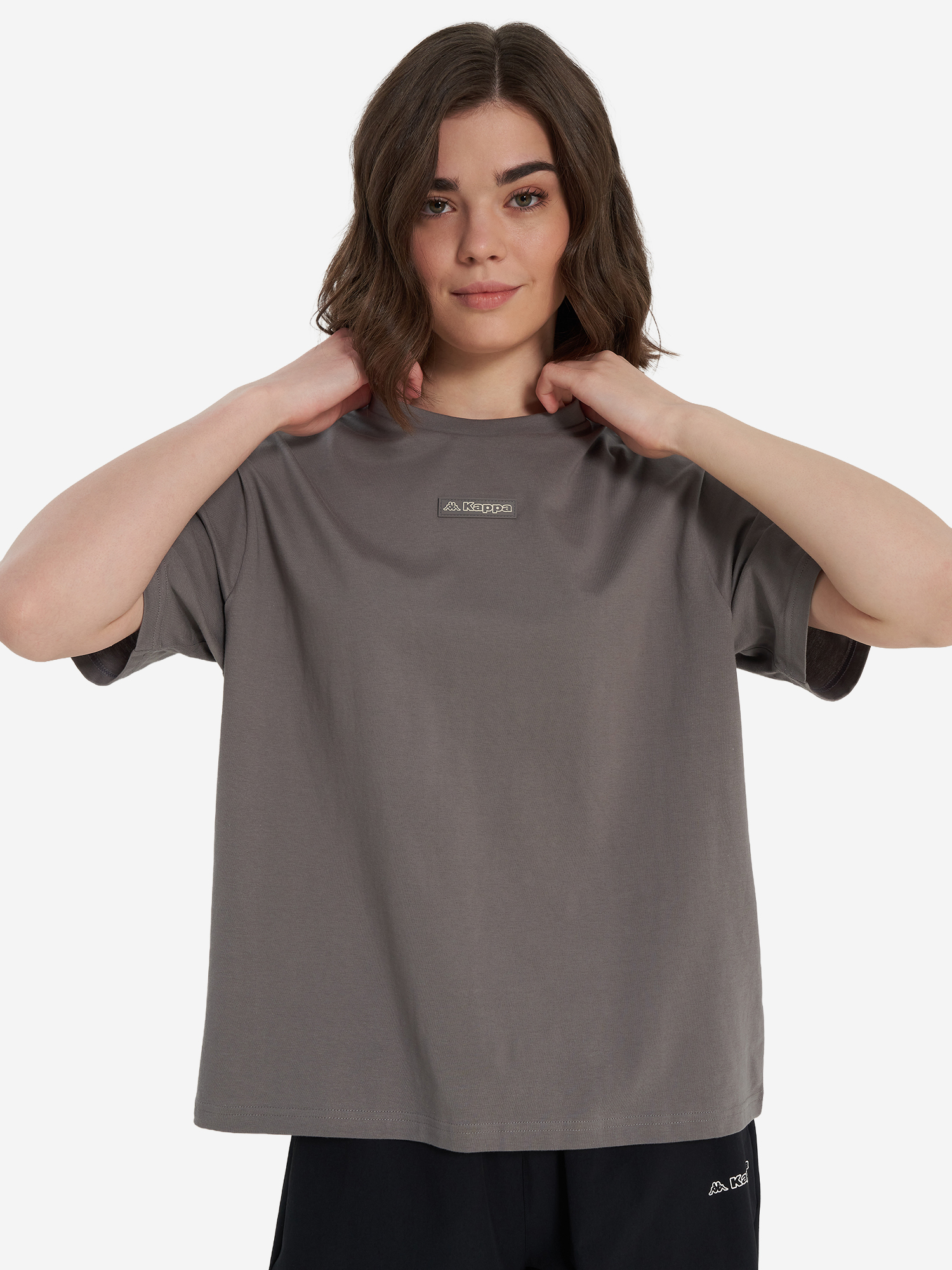 Футболка женская оверсайз, серый, арт. 141455kap-93