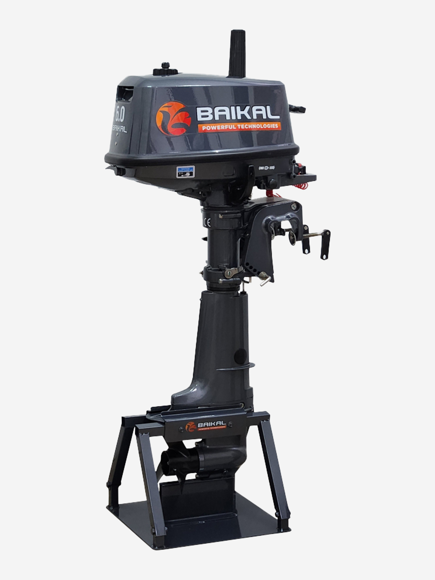 Лодочные моторы  Спортмастер Лодочный мотор BAIKAL 6 HP, Серый