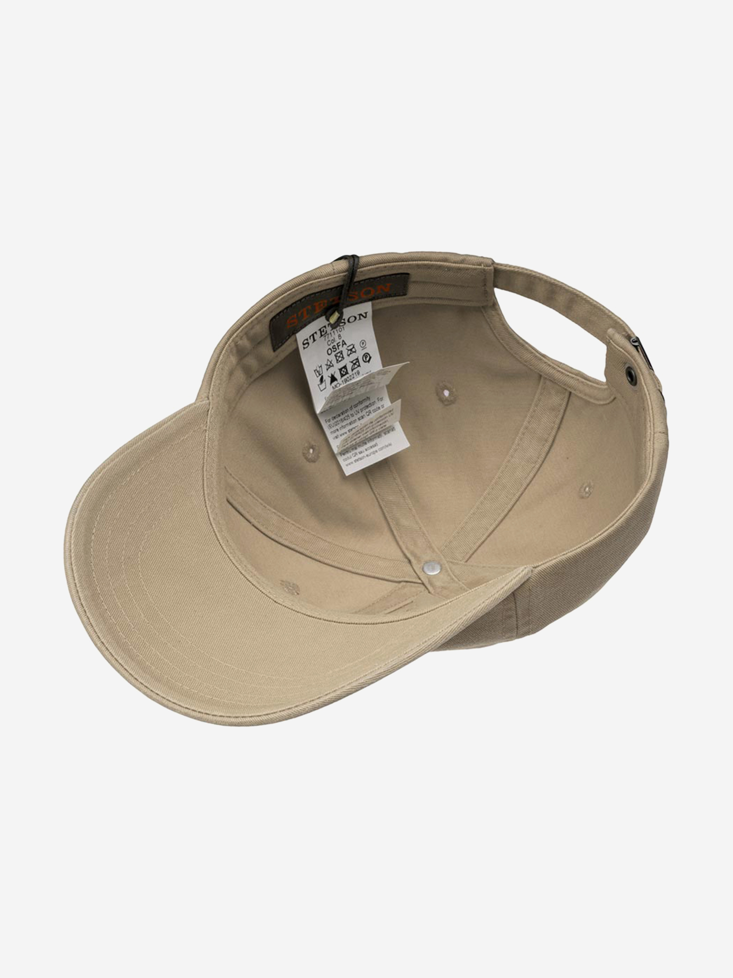 Бейсболка STETSON 7711101 BASEBALL CAP COTTON (бежевый), Бежевый 02-214XDOXS9Z-02, размер Без размера - фото 4