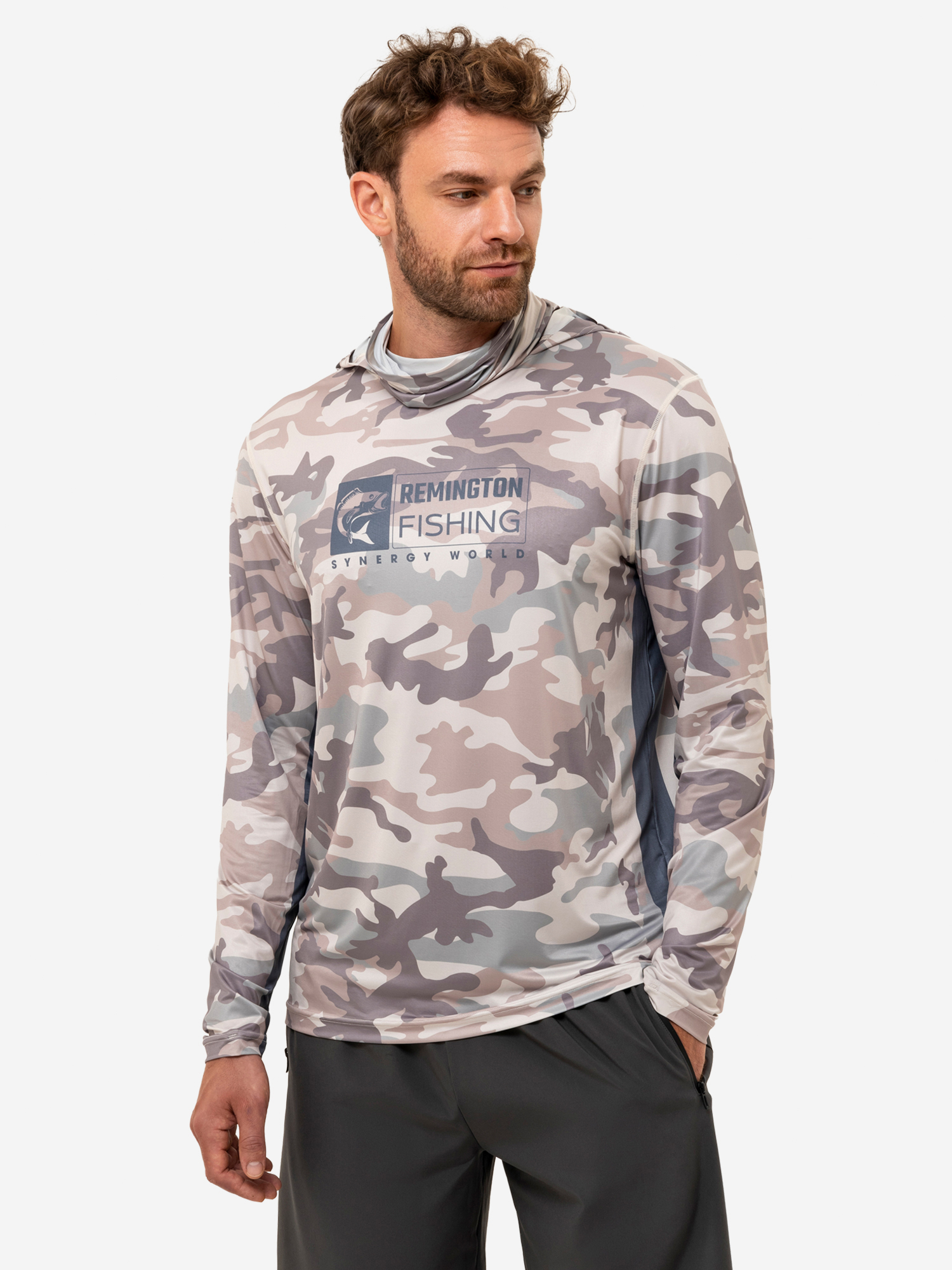 Лонгслив мужской Remington Fishing Sun And Mosquito Protection Style 4, разноцветный, арт. FM2001R37-029