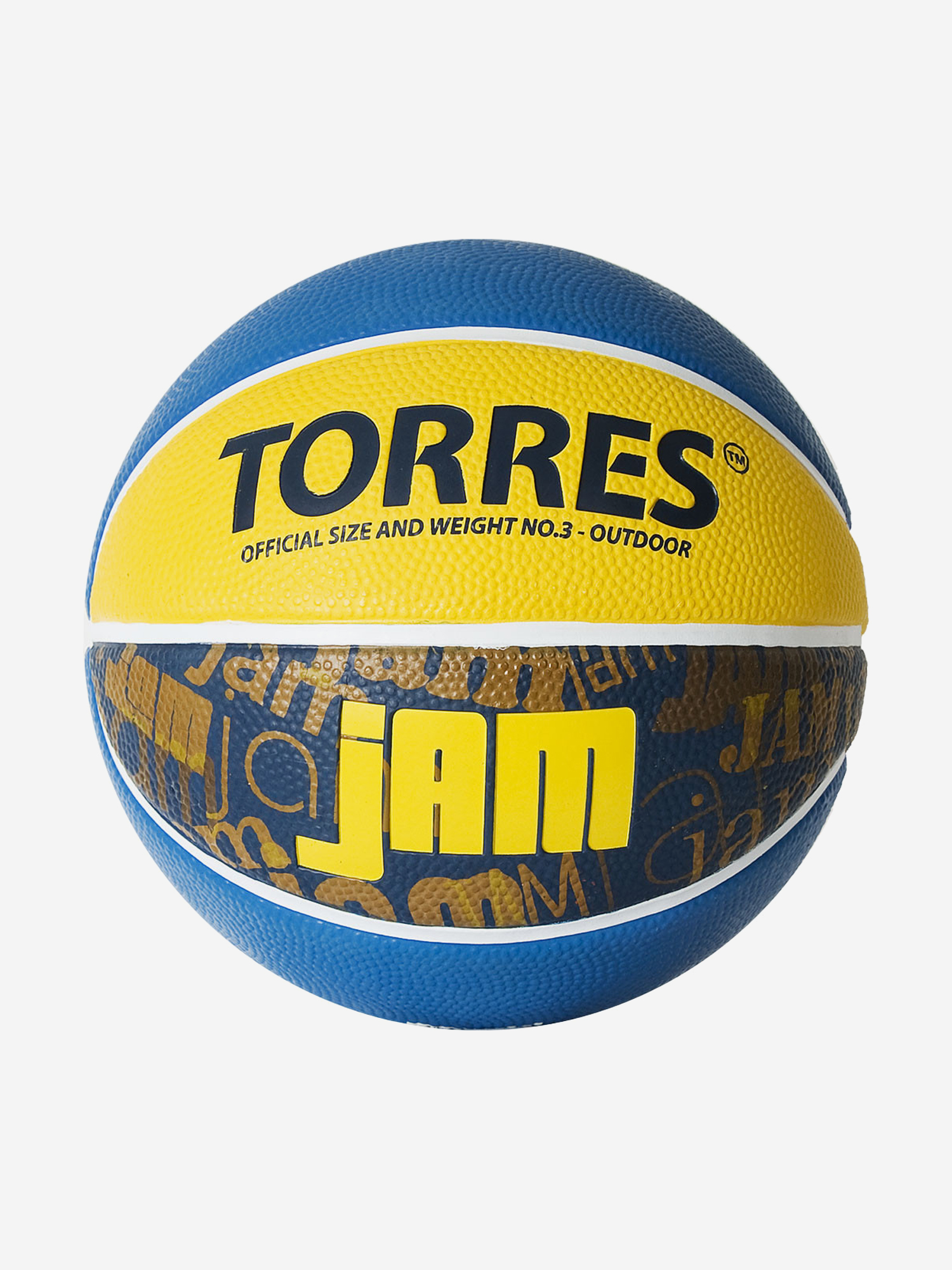 

Мяч баскетбольный Torres Jam арт.B02043 р.3, Желтый
