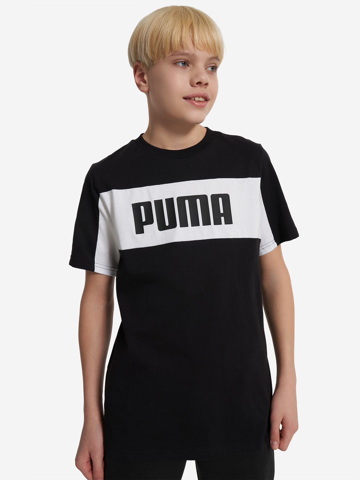 

Футболка для мальчиков PUMA Block, Черный