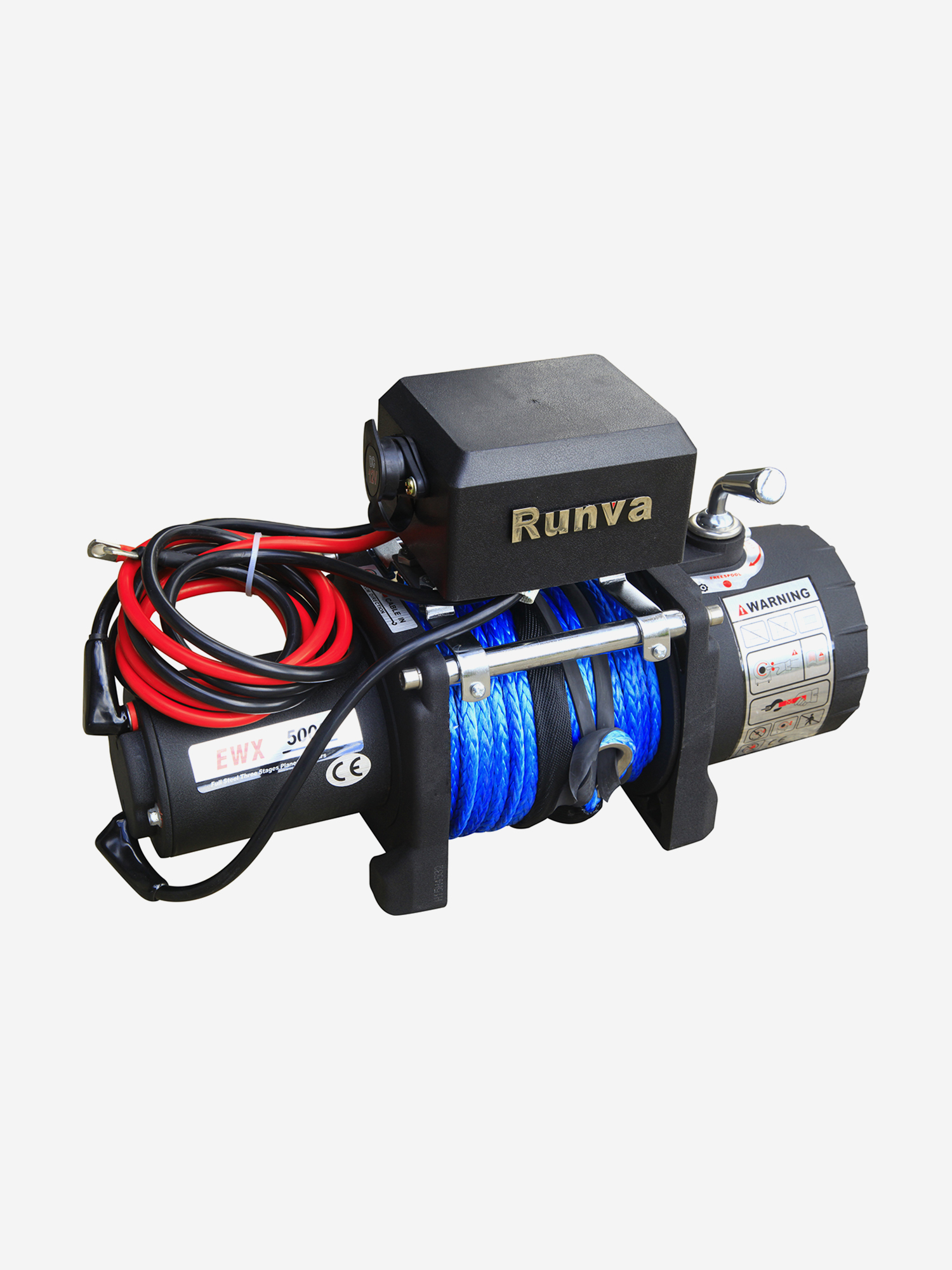 Изображение товара Лебедка электрическая 12V Runva 5000 lbs 2268 кг (синтетический трос)