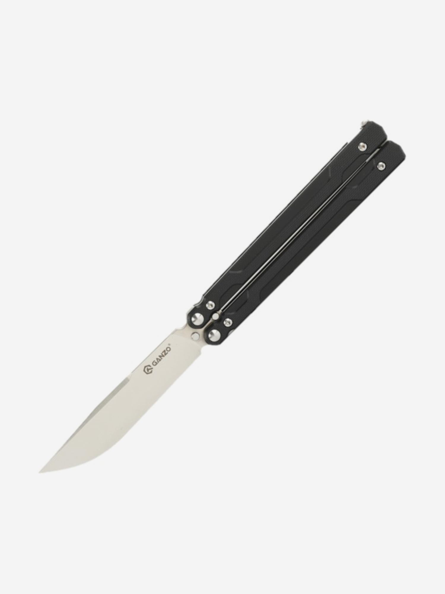 Нож-бабочка туристический Ganzo G766-BK, черный, Черный