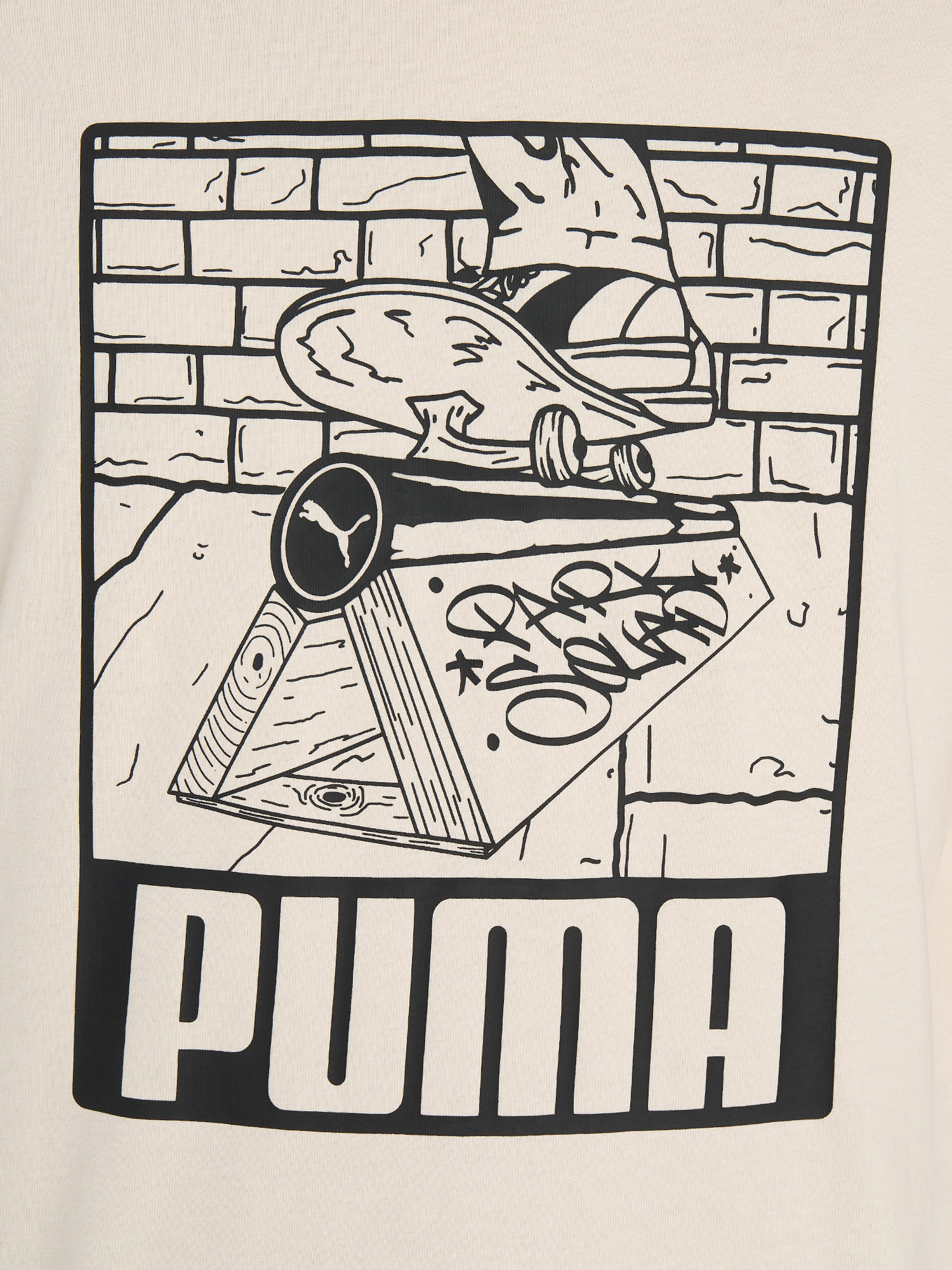 фото Футболка для мальчиков puma ess+ mid 90s graphic, бежевый