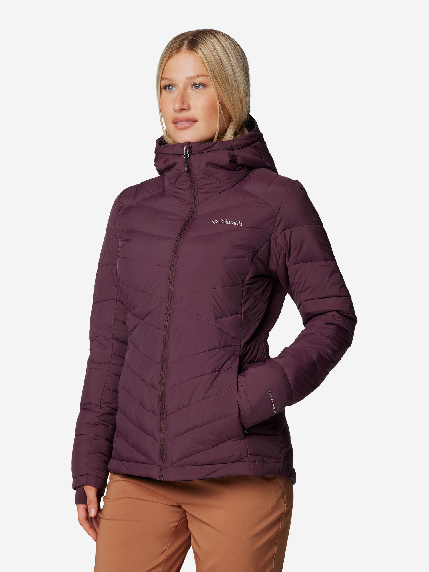 Куртка утепленная женская Columbia Joy Peak II Hooded Jacket, Коричневый 2089041CLB-607, размер 48 - фото 3