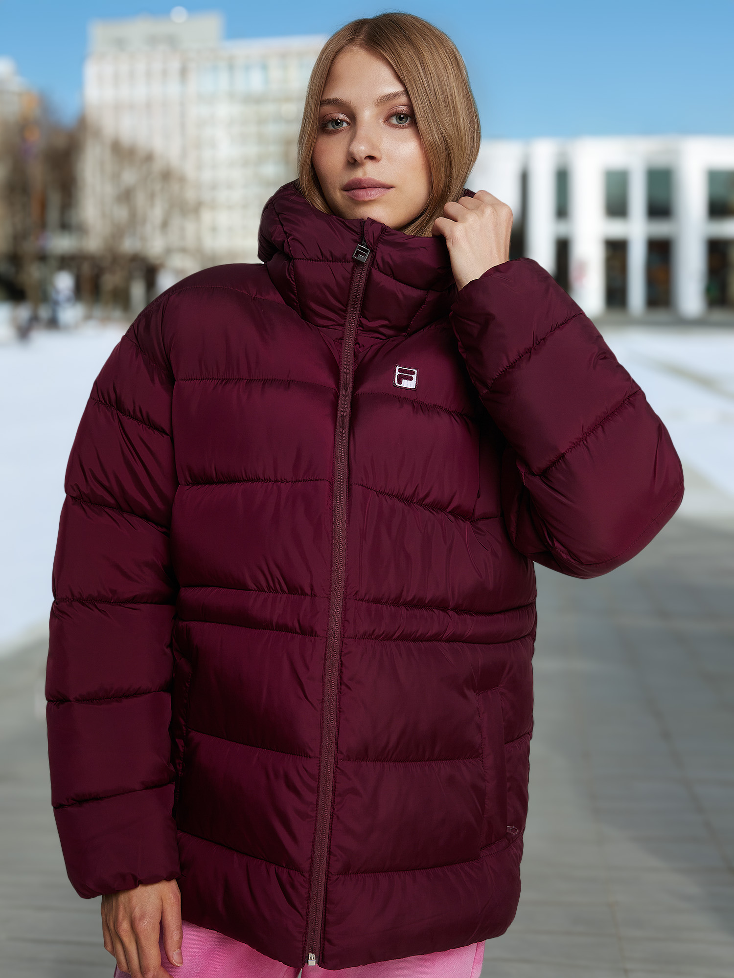 

Пуховик женский FILA, Красный