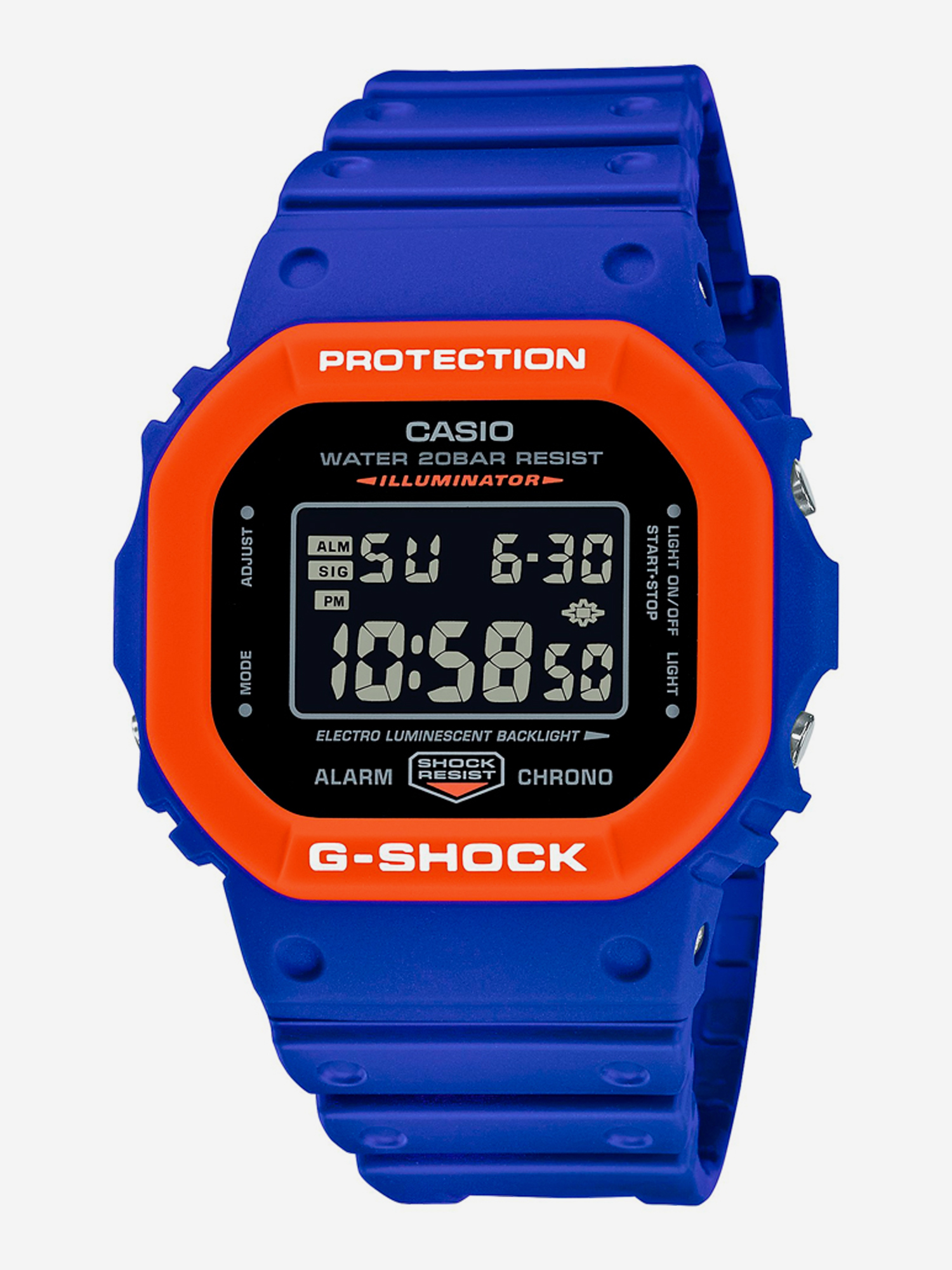 

Спортивные часы CASIO DW-5610SC-2E, Синий