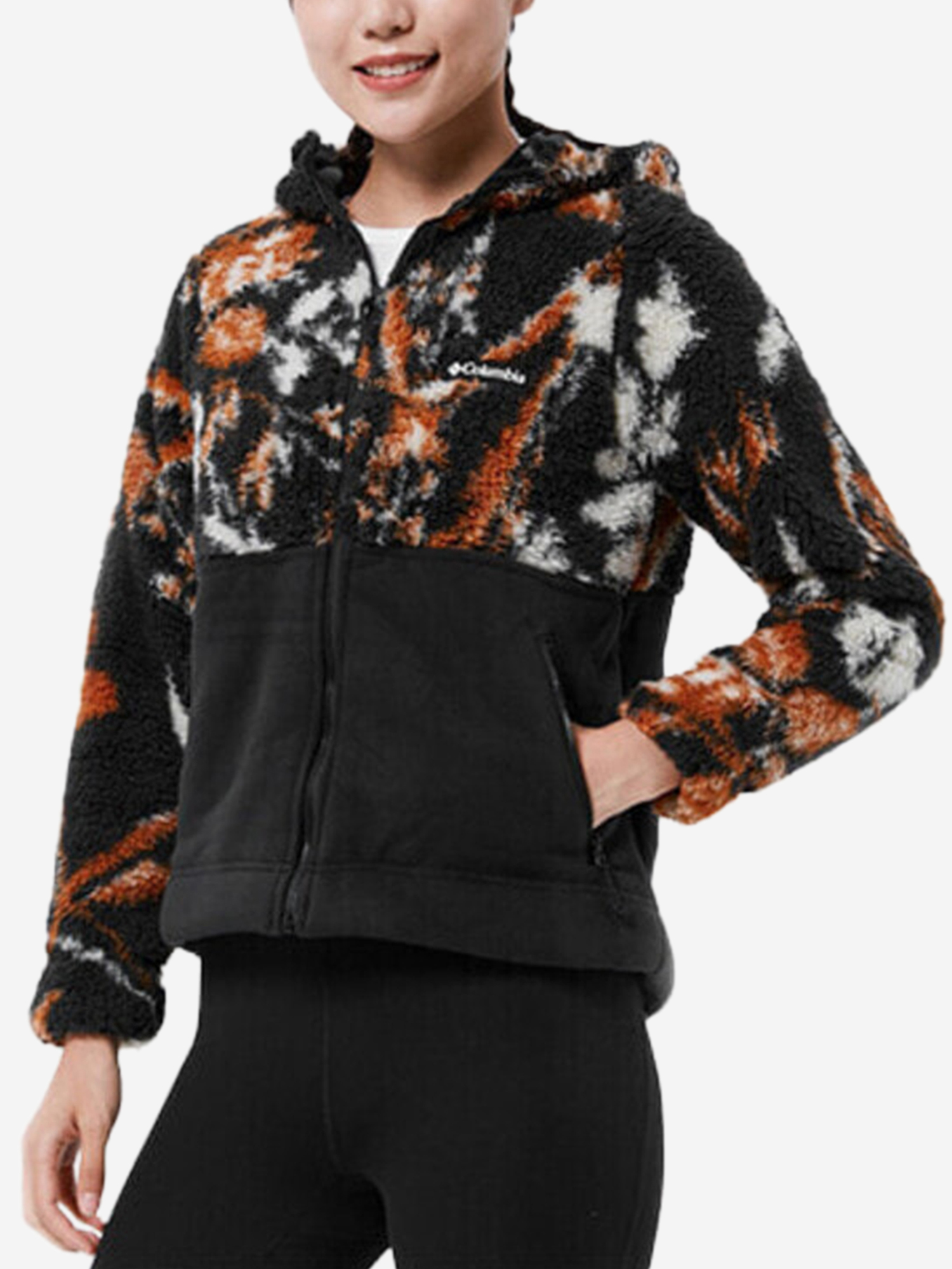 Изображение товара Женская спортивная куртка Columbia Jackets Black демисезонная утепленная