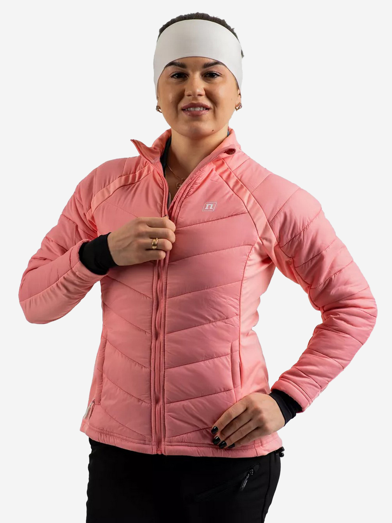 

Куртка спортивная утепленная Noname Hybrid Jacket Warm 24 WOS лыжная, Розовый
