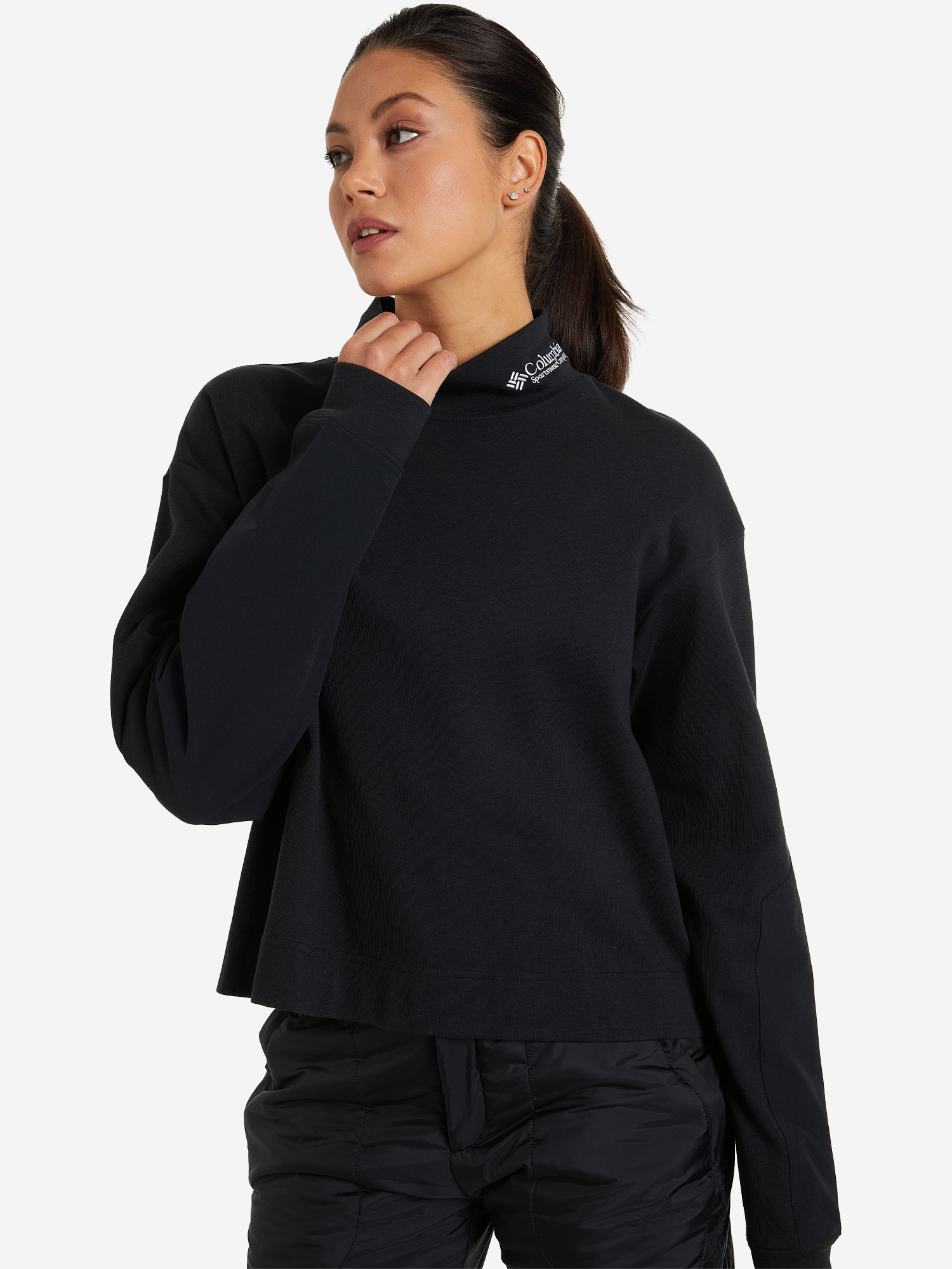 

Лонгслив женский Columbia Icons High Neck LS Tee, Черный