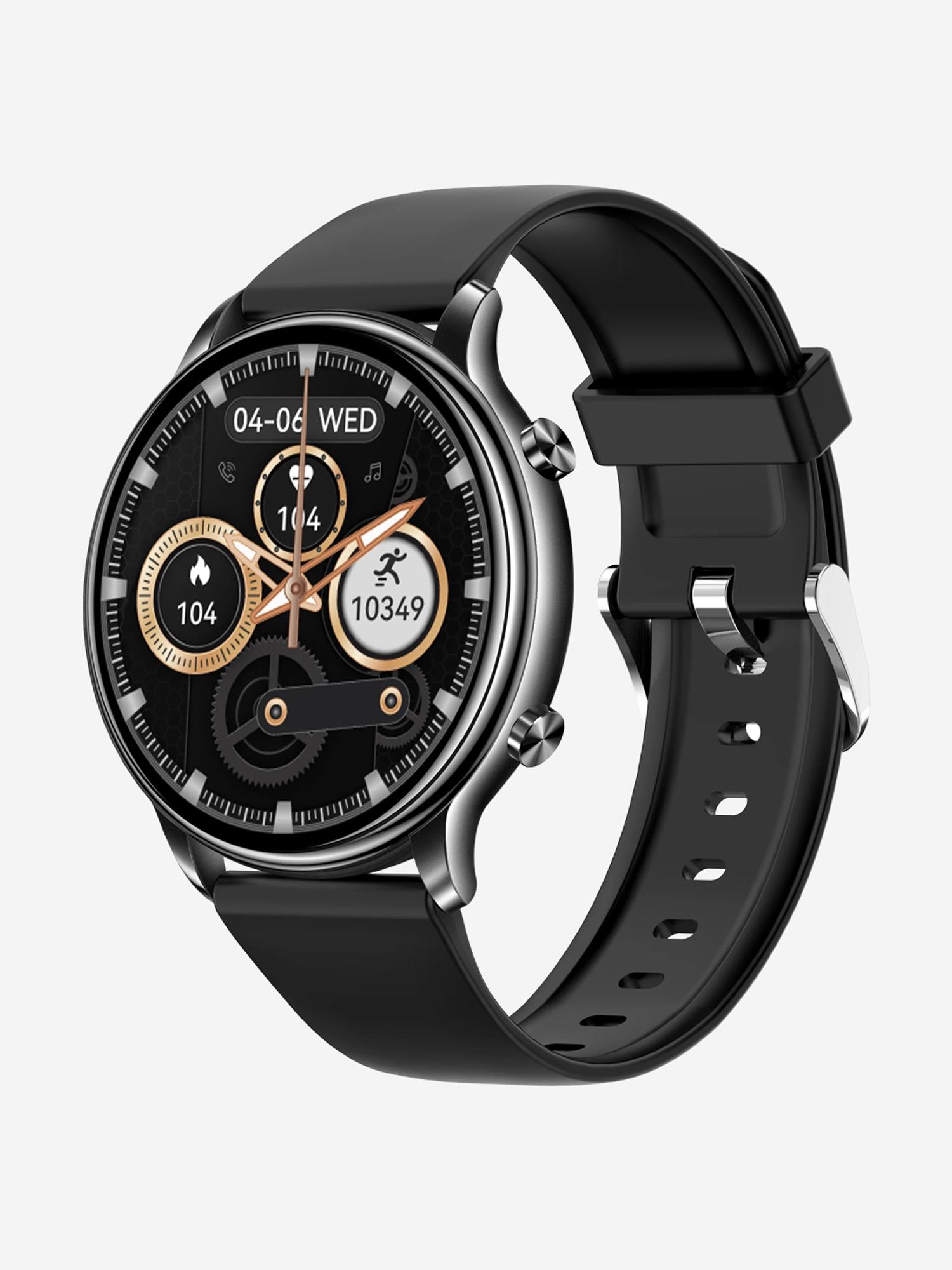

Смарт-часы BandRate Smart BRSKM20BB с пульсометром, шагомером, тонометром, Черный