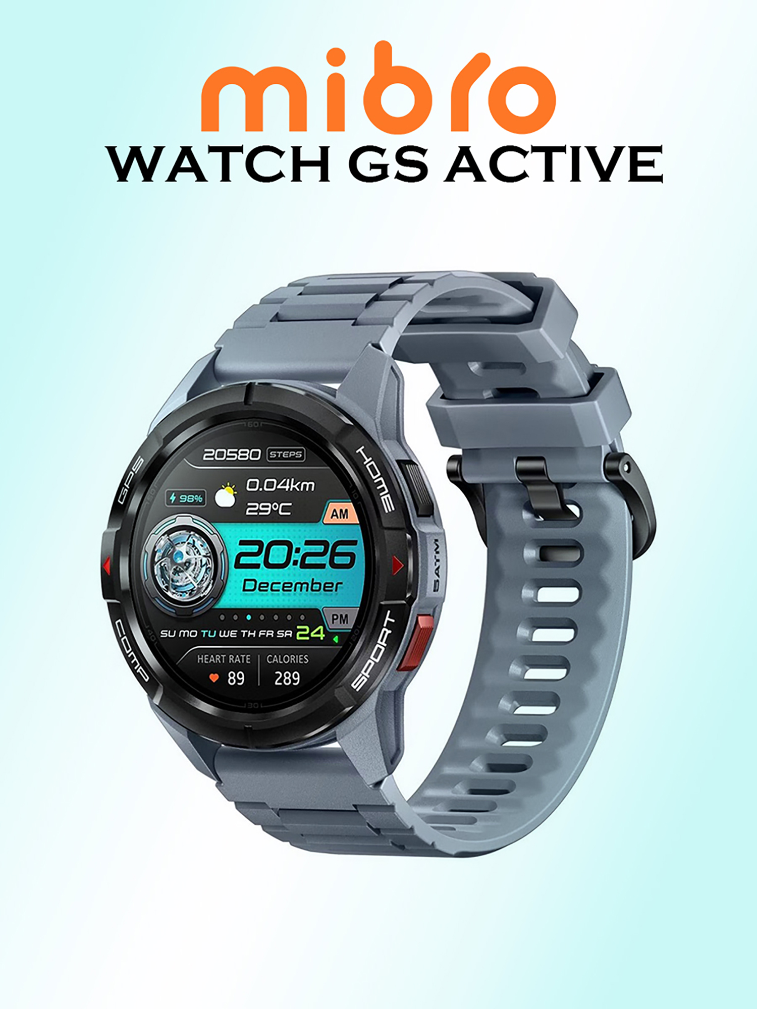 Изображение товара Умные часы Mibro Watch GS Active XPAW016GR для фитнеса и активного образа жизни