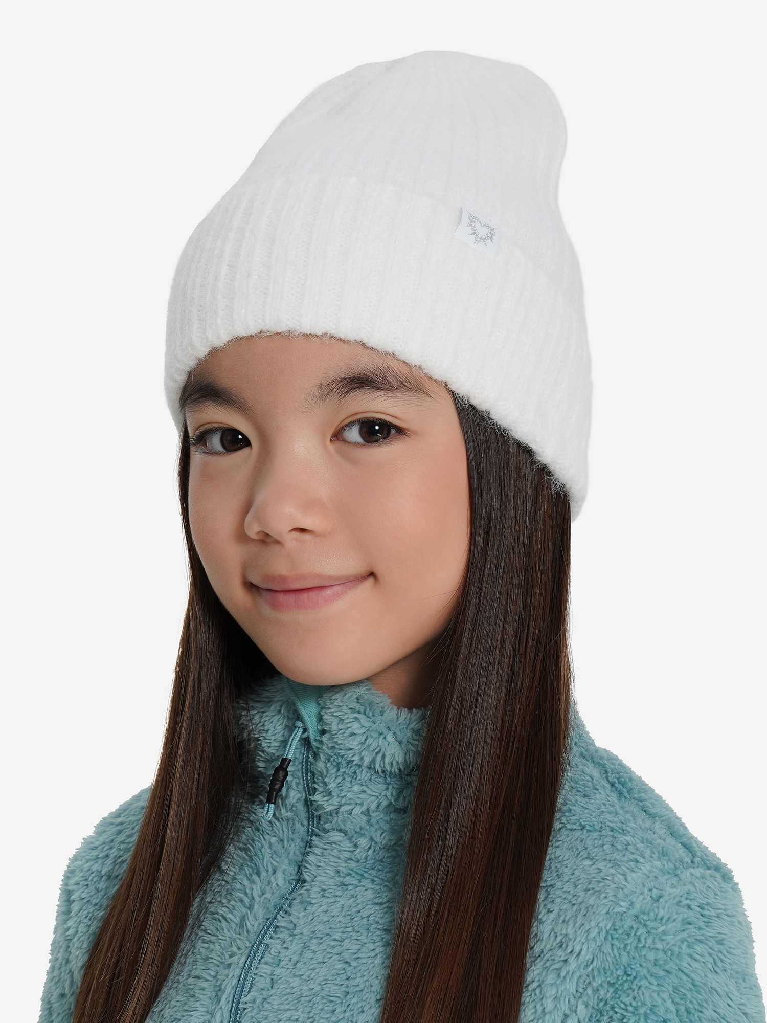 Шапка для девочек Demix, белый, арт. 20479