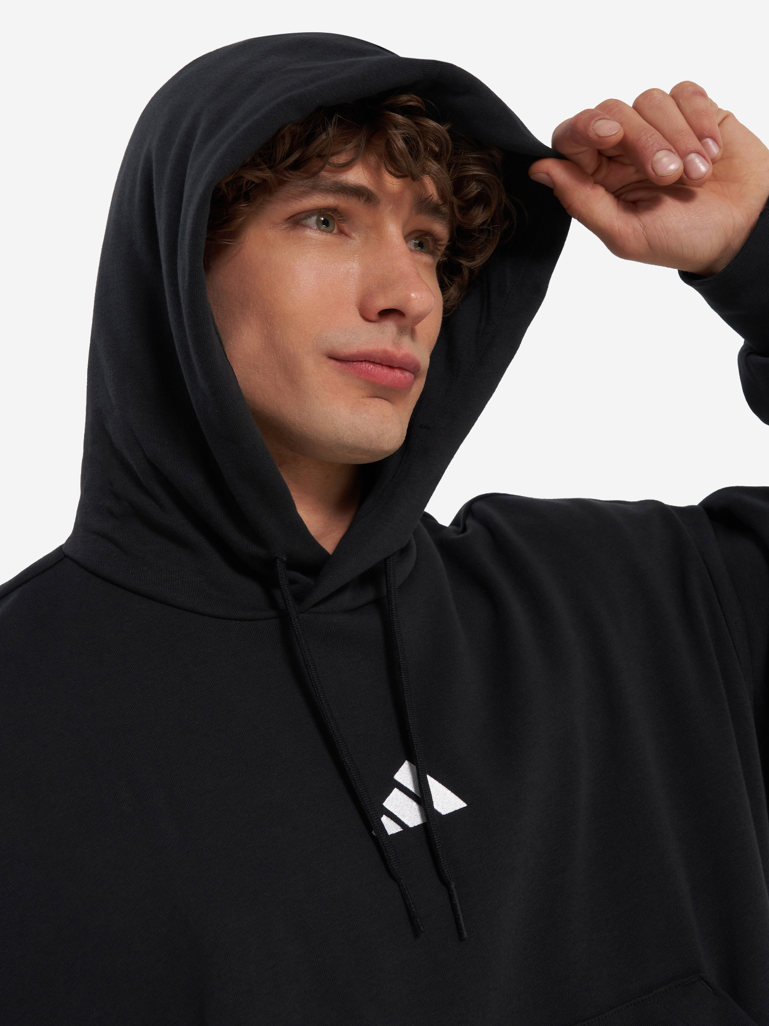 фото Худи мужское adidas feelcozy, черный