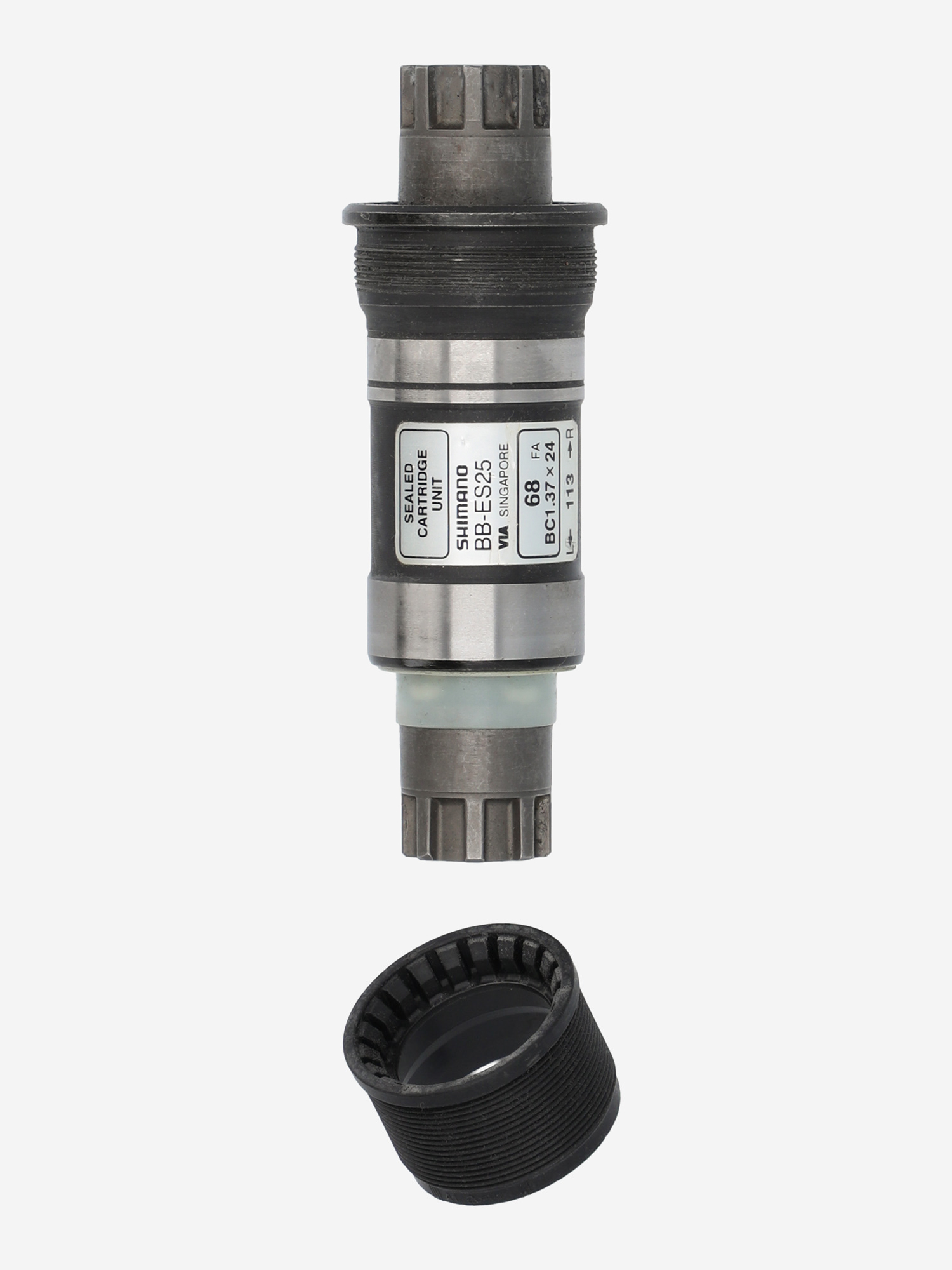 

Каретка для велосипеда Shimano BB-ES30 BC 1.37x24TPI, Черный