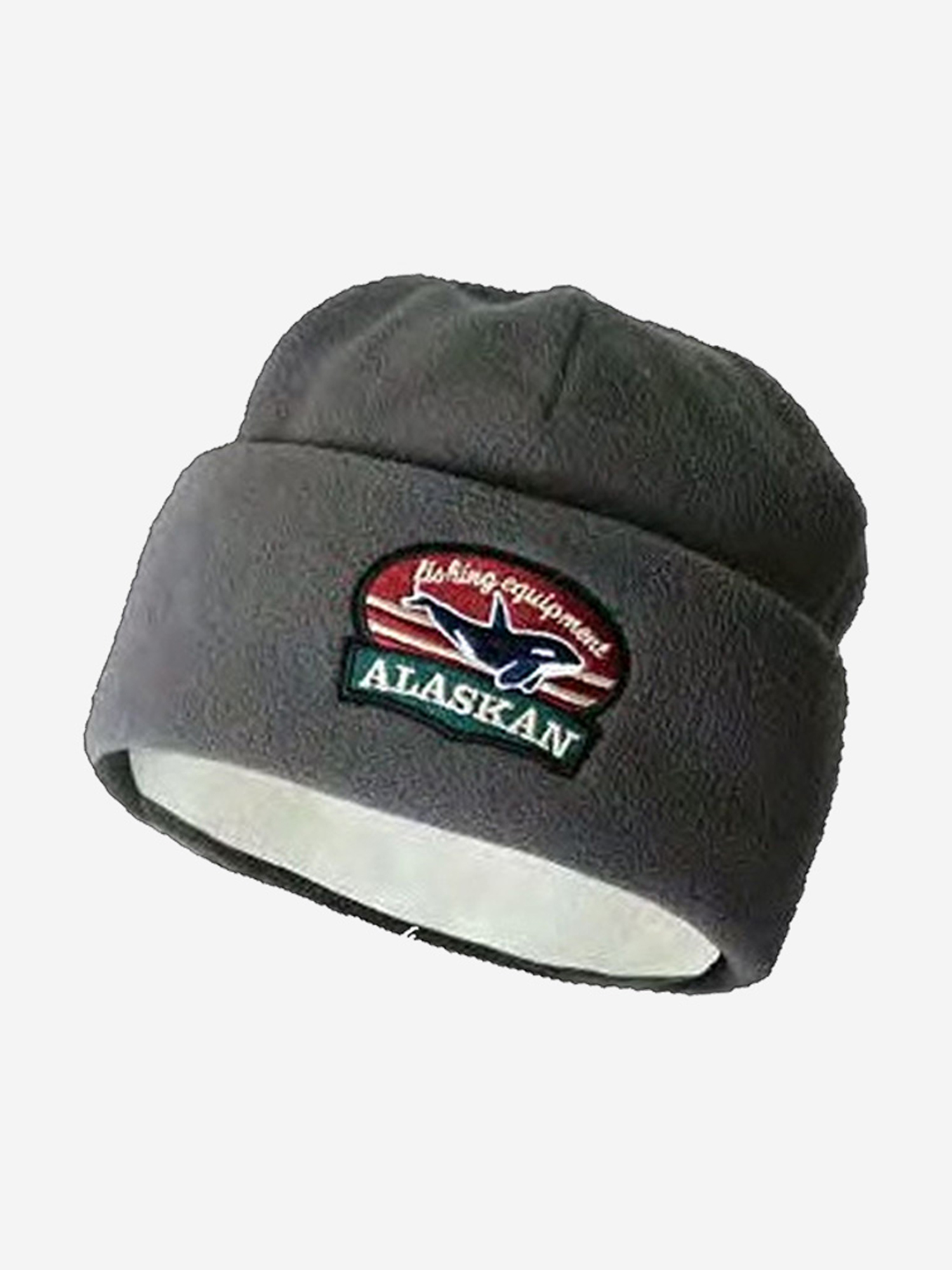 Шапка Alaskan флисовая Black Salmon серая (AWCBSG), Серый шапка alaskan флисовая black salmon серая awcbsg серый