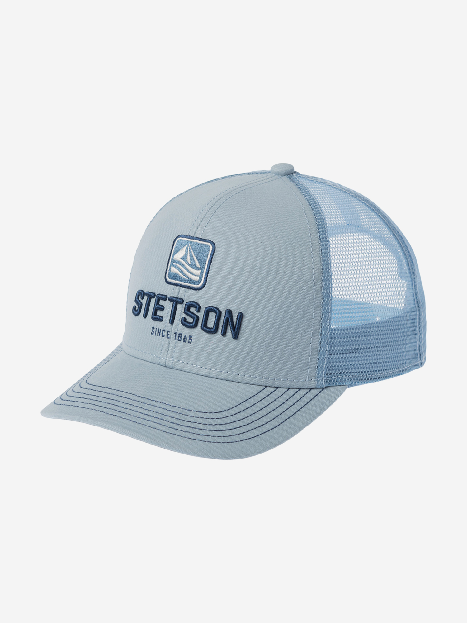 

Бейсболка с сеточкой STETSON 7771105 BASEBALL CAP SAILING (голубой), Голубой
