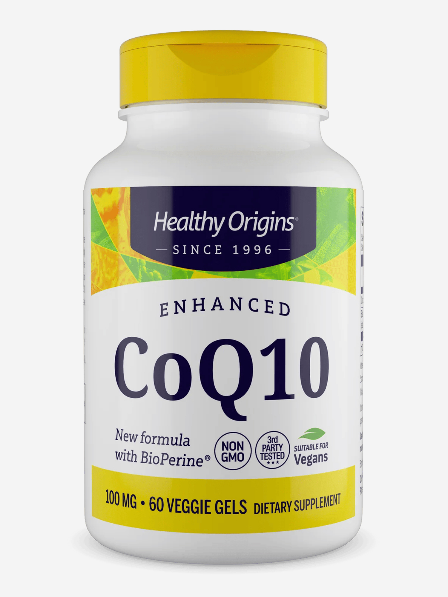 Изображение товара Коэнзим CoQ10 100 мг Healthy Origins 60 капсул для здоровья и молодости
