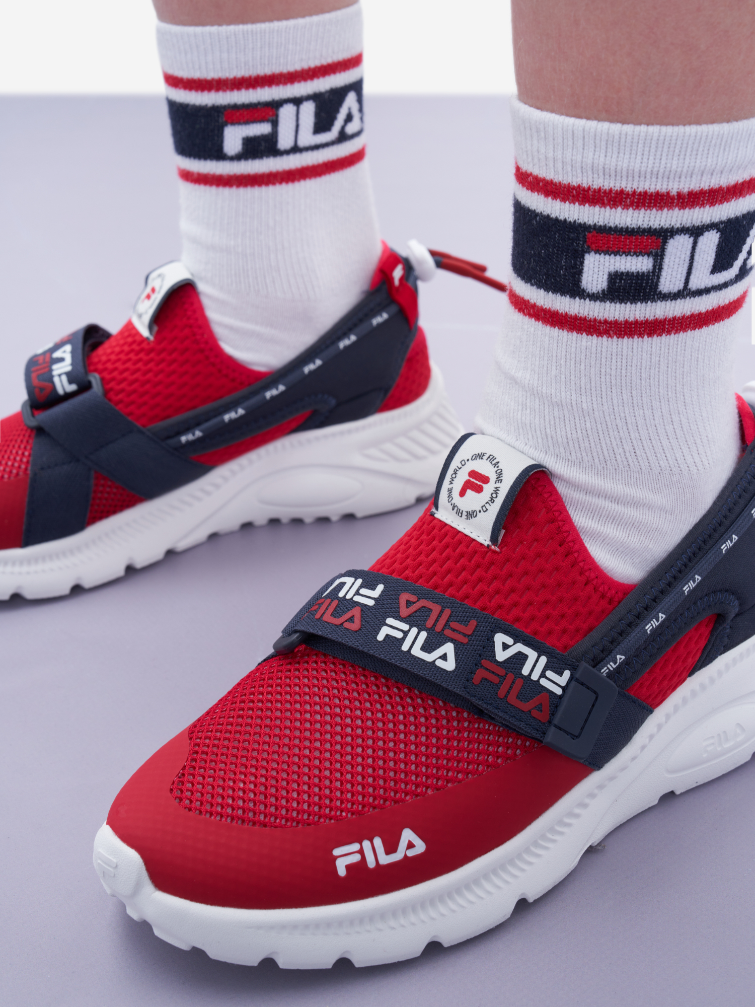 Кроссовки для мальчиков FILA Joy SMR, Красный 125079FLA-WH, размер 37 - фото 8