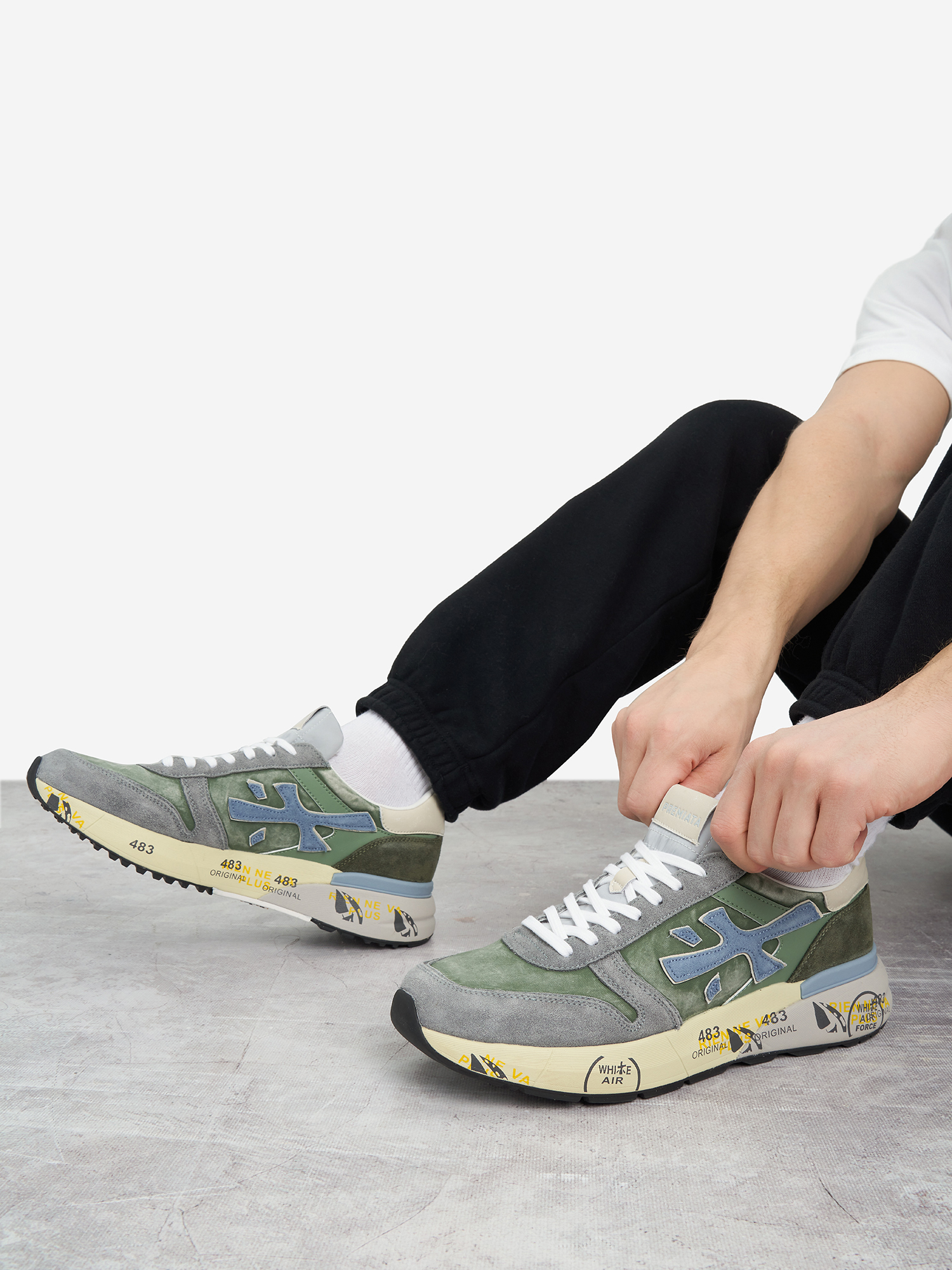 

Кроссовки мужские PREMIATA Mick, Зеленый