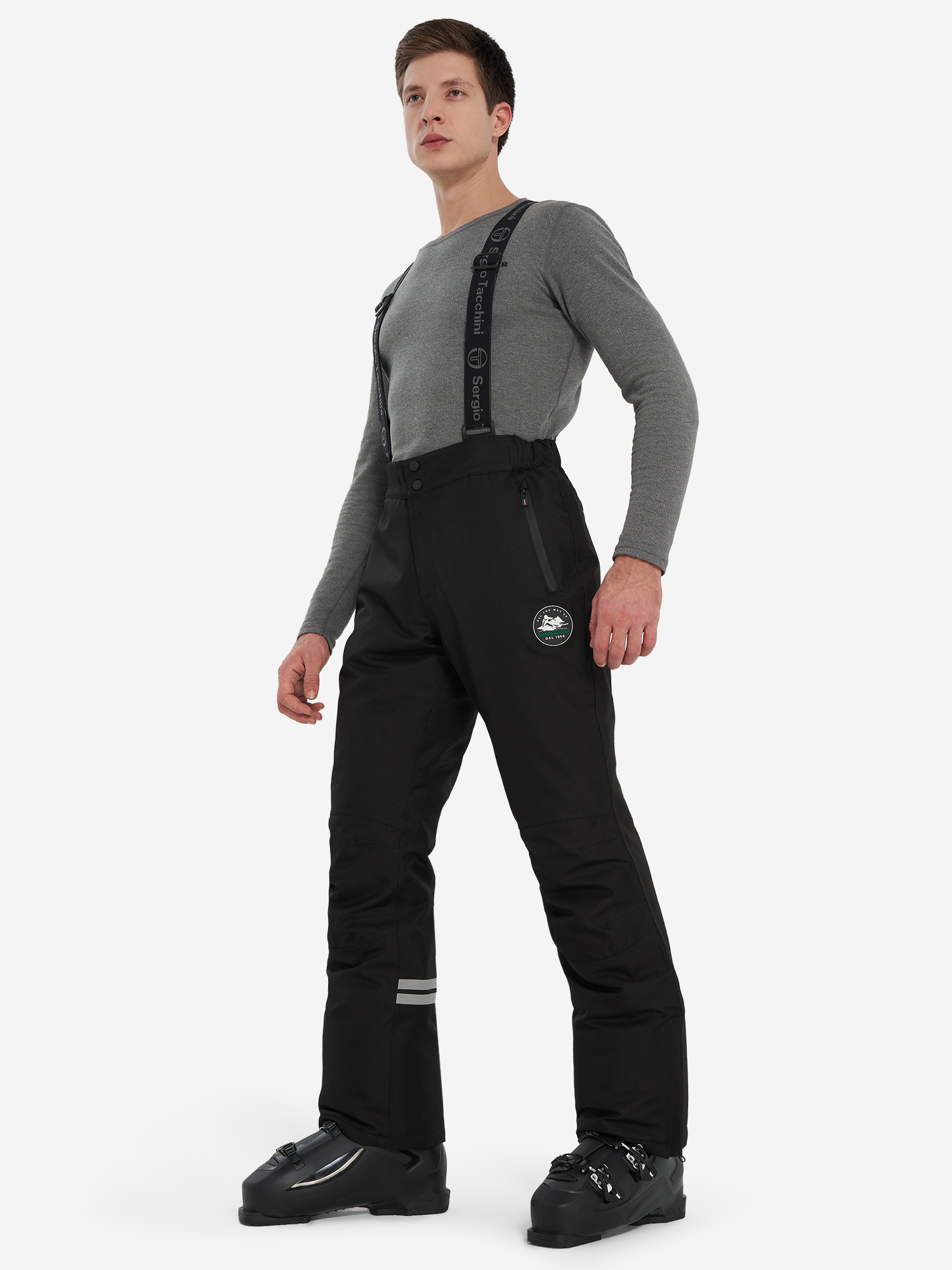 Брюки утепленные мужские Sergio Tacchini Ski, черный, арт. sta243m108st1-01
