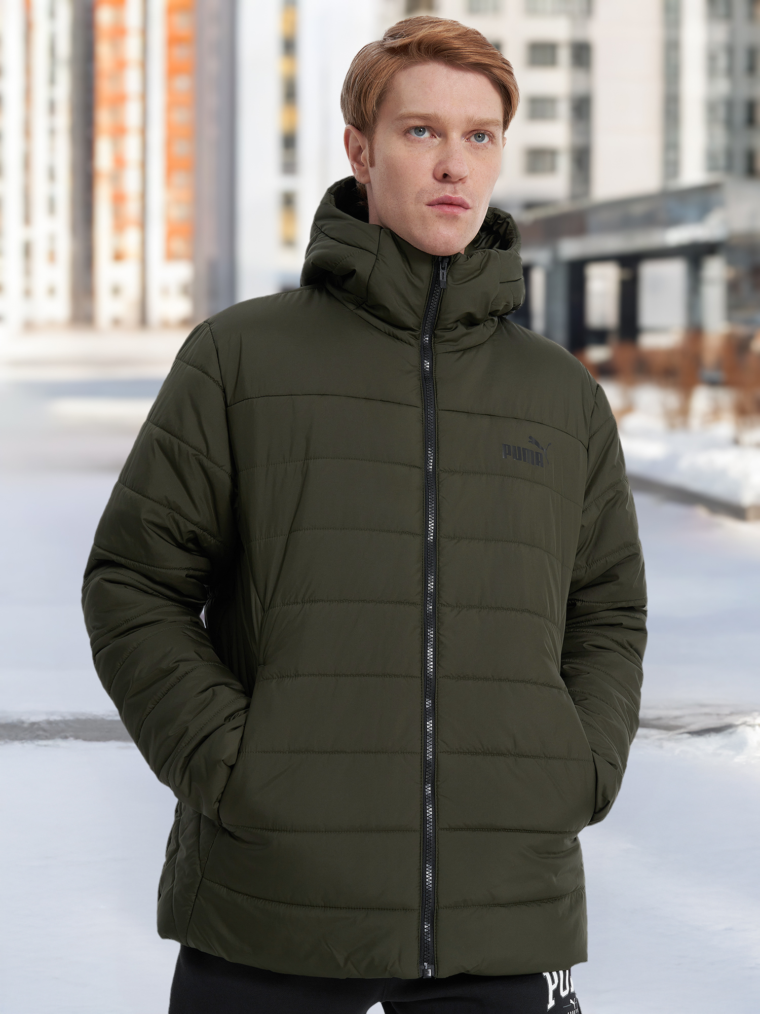 

Куртка утепленная мужская PUMA, Зеленый