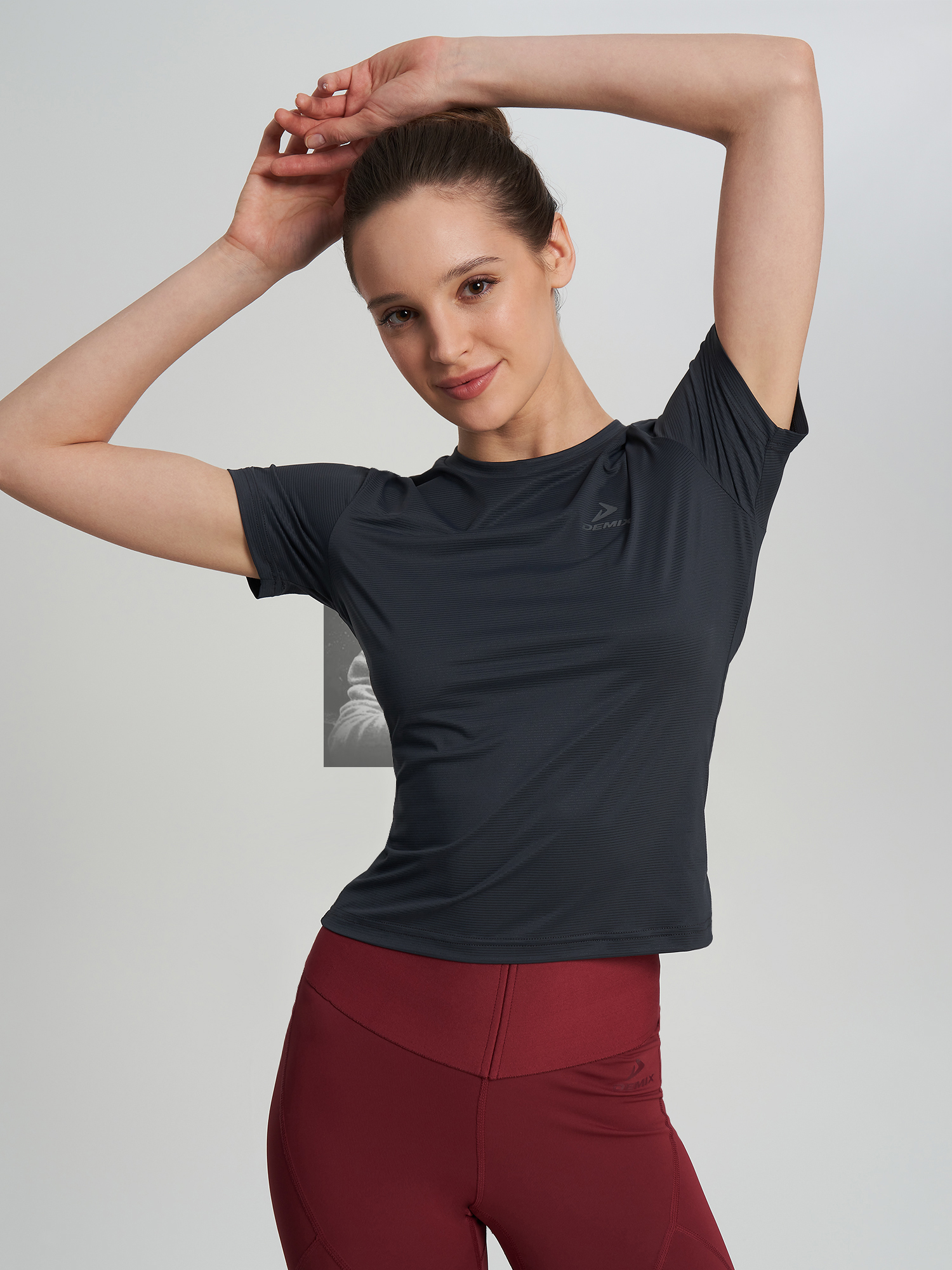 Футболка женская Demix MuseFit Gym, Серый