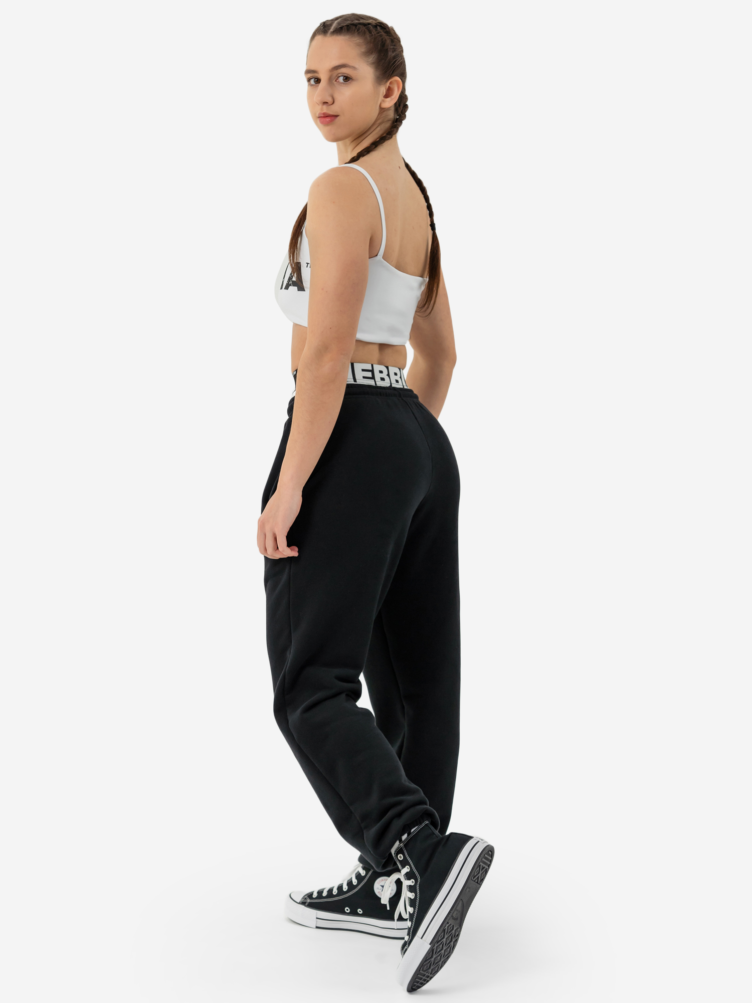 Брюки спортивные женские NEBBIA Gym sweatpants MUSCLE MOMMY 623, Черный 623BLACKSRCYN2B-#0000011, размер 40 - фото 7