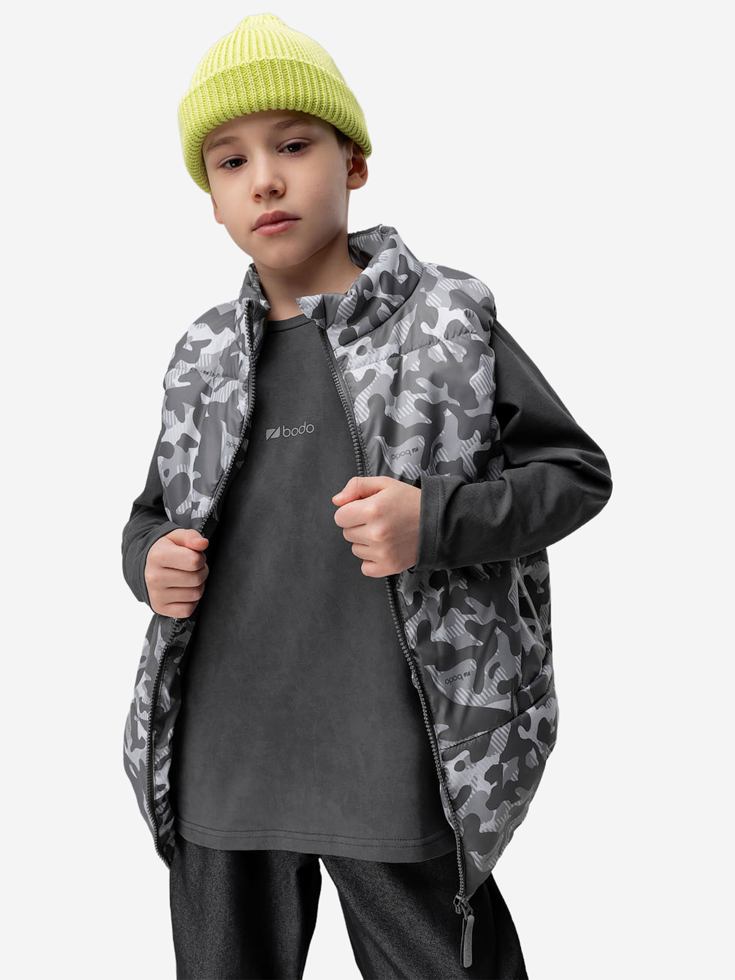 Изображение товара Жилет Bodo Серый Демисезонный для детей и подростков
