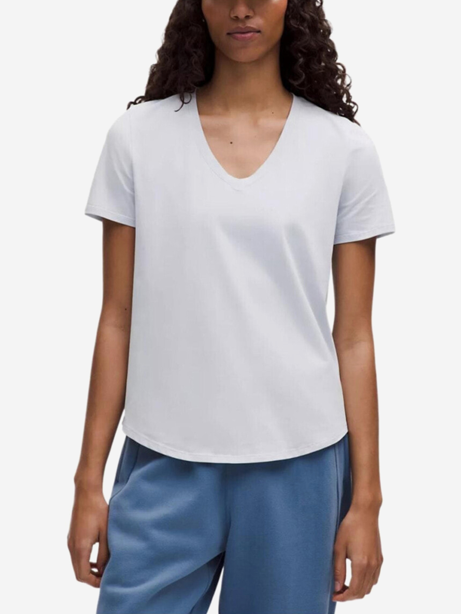 Изображение товара Спортивная футболка для женщин Lululemon белого цвета