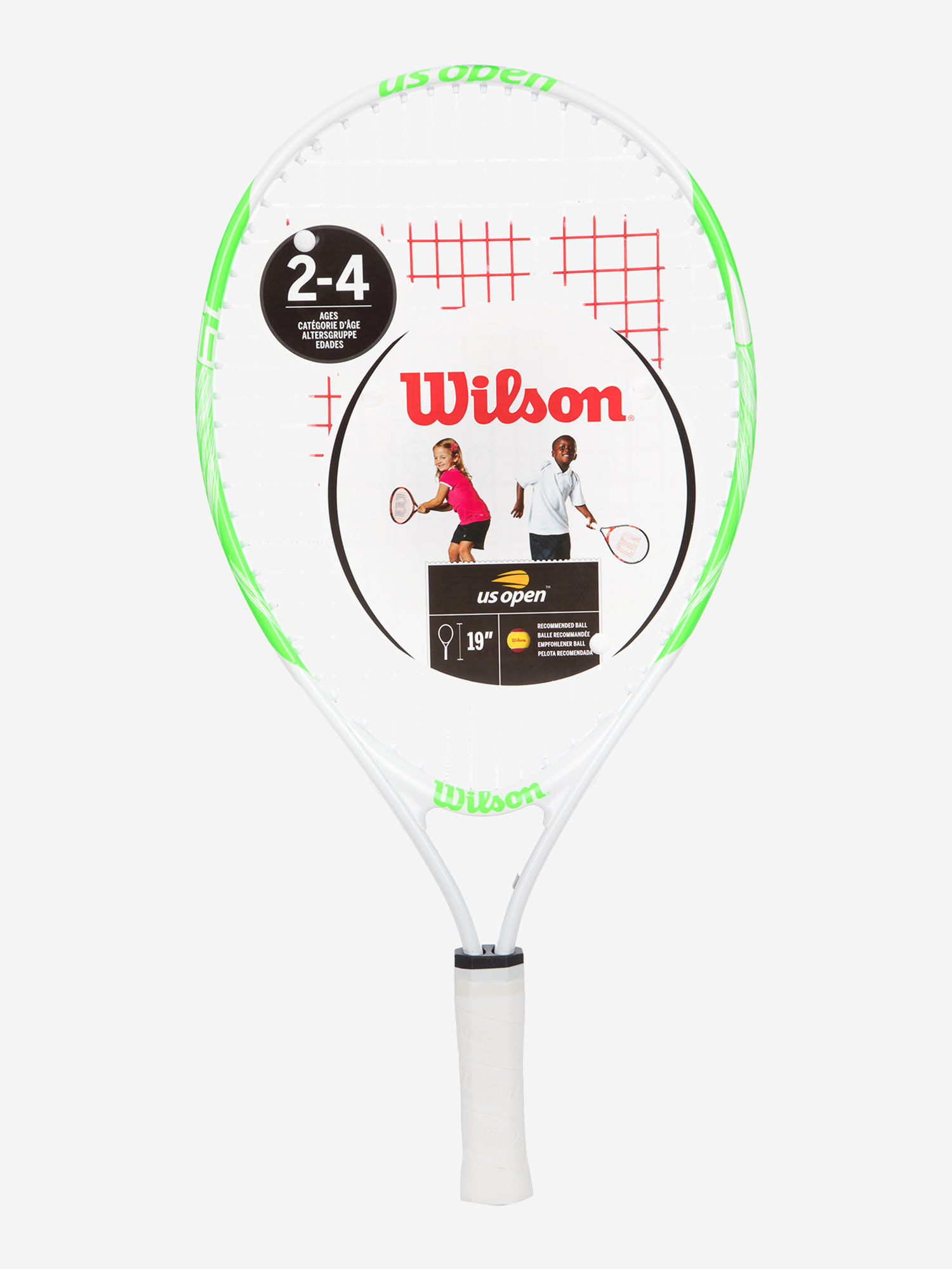 

Ракетка для большого тенниса детская Wilson US Open 19, Белый