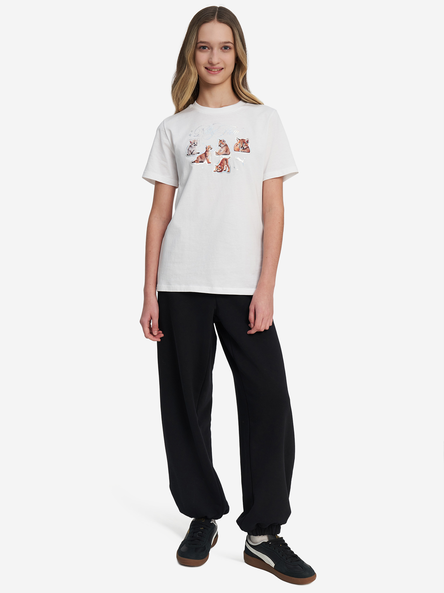 Футболка для девочек PUMA Graphic, Белый 5