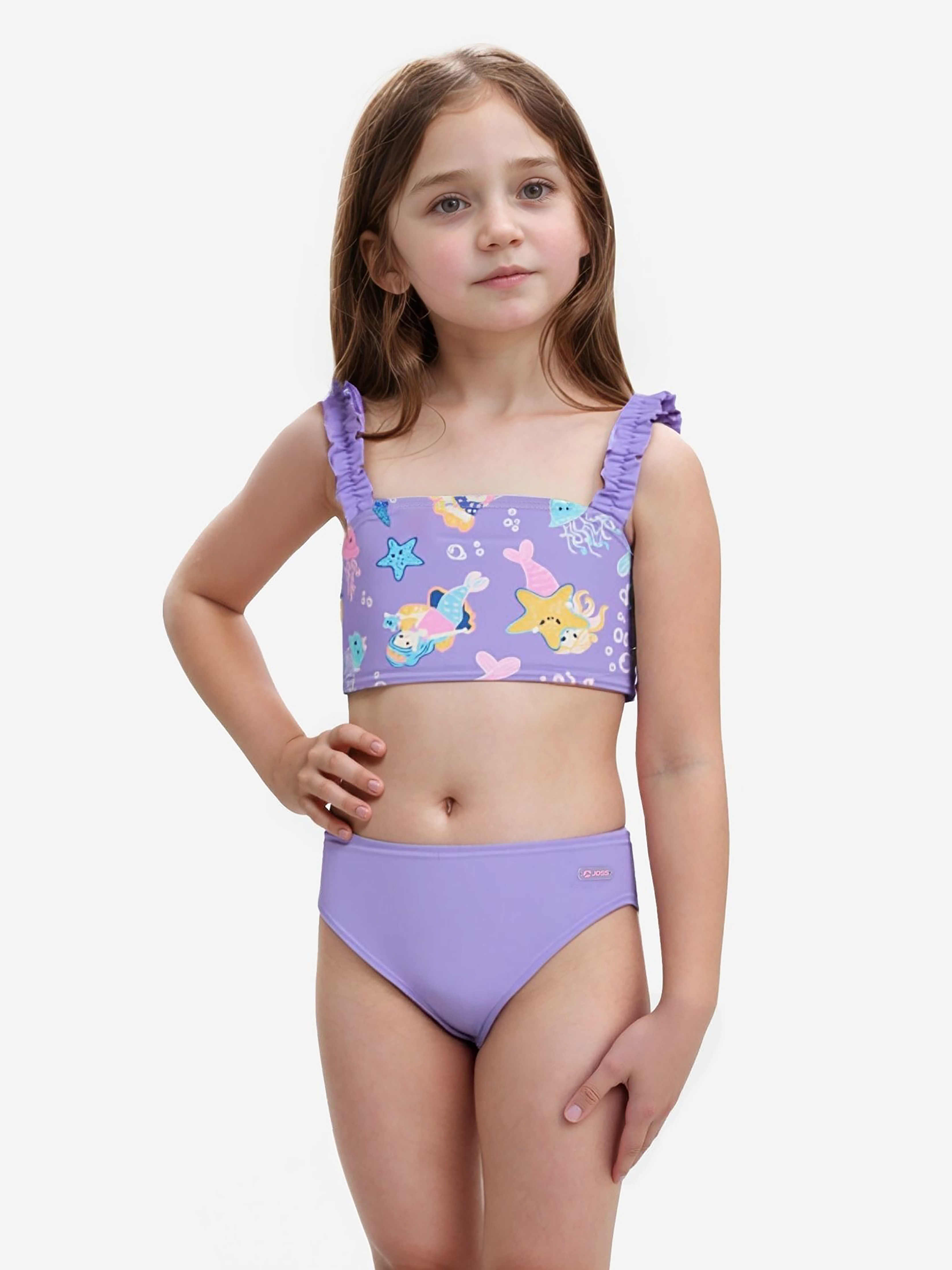 Купальник раздельный для девочек Joss, фиолетовый, арт. 19234