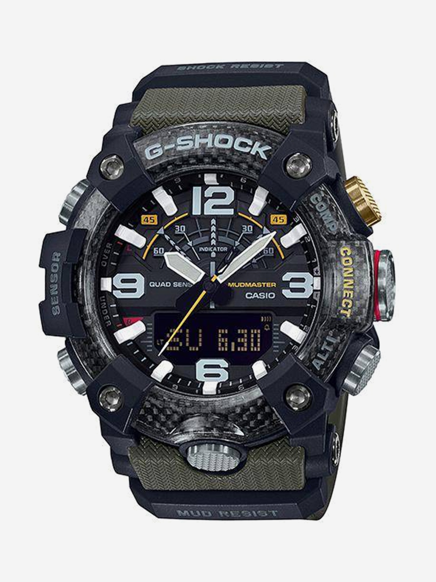Изображение товара Спортивные часы CASIO G-SHOCK GG-B100-1A3 с черно-зеленым дизайном