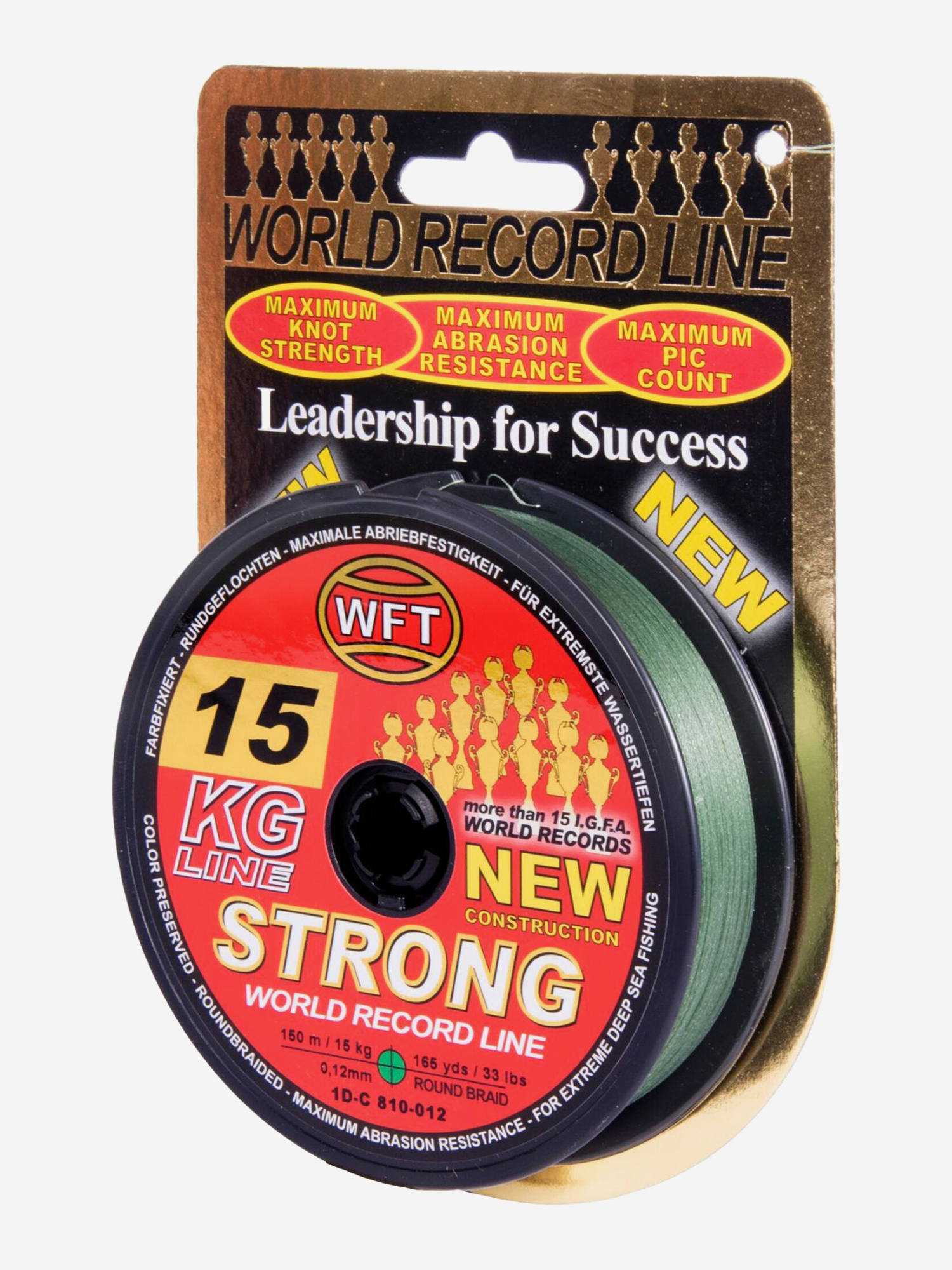 

Шнур плетеный WFT KG STRONG зеленый 150/012, Мультицвет