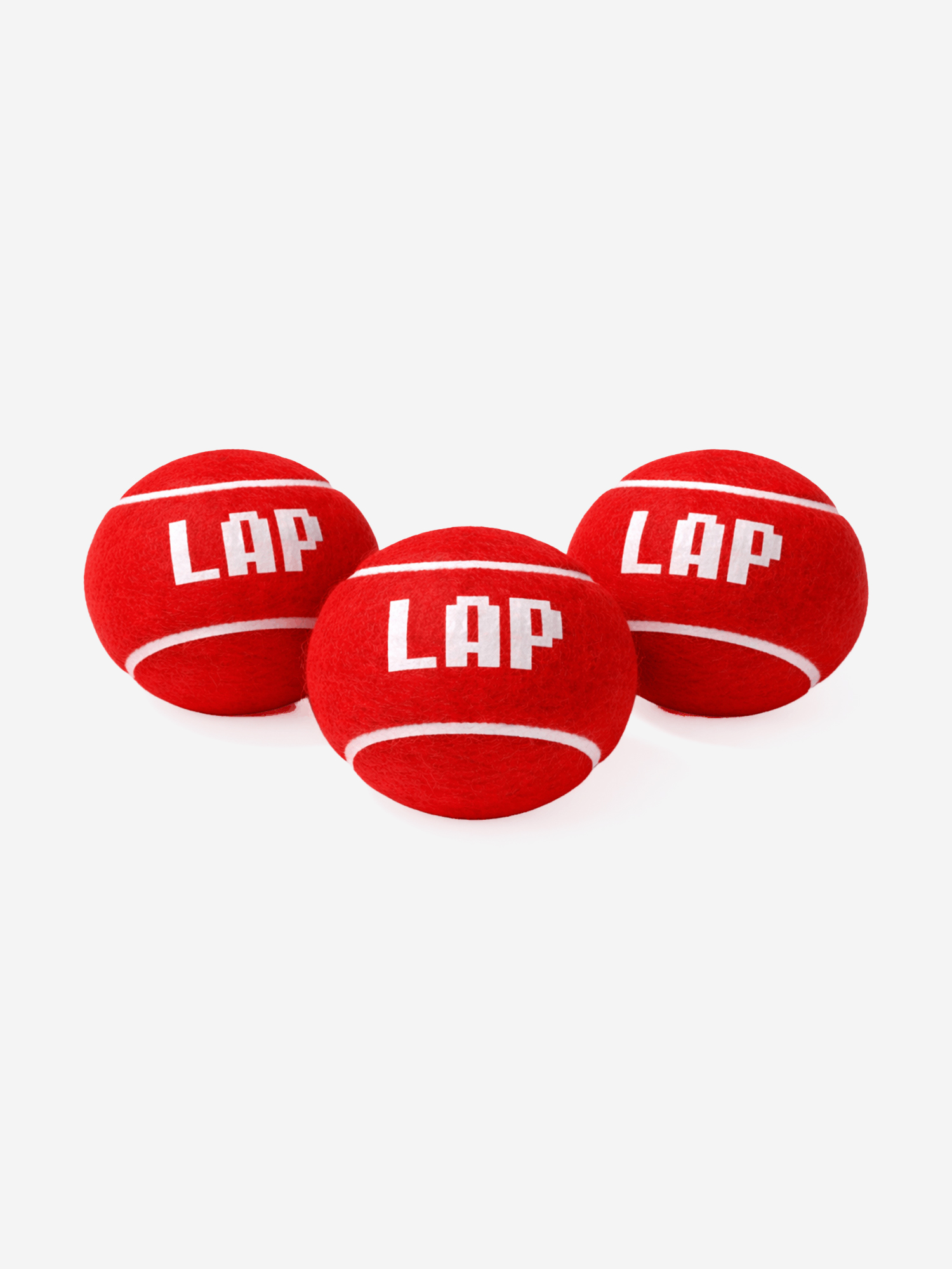 Изображение товара Мяч для игры в лапту красный LAP 3 шт