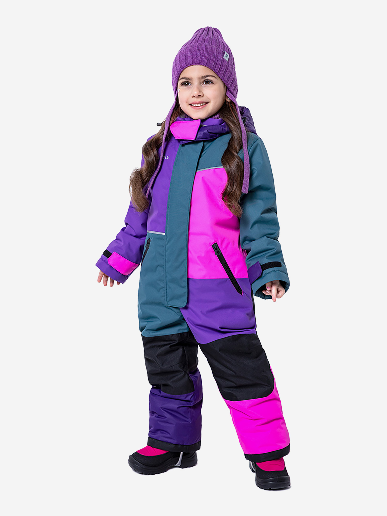 

Комбинезон зимний для девочки NIKASTYLE, Розовый
