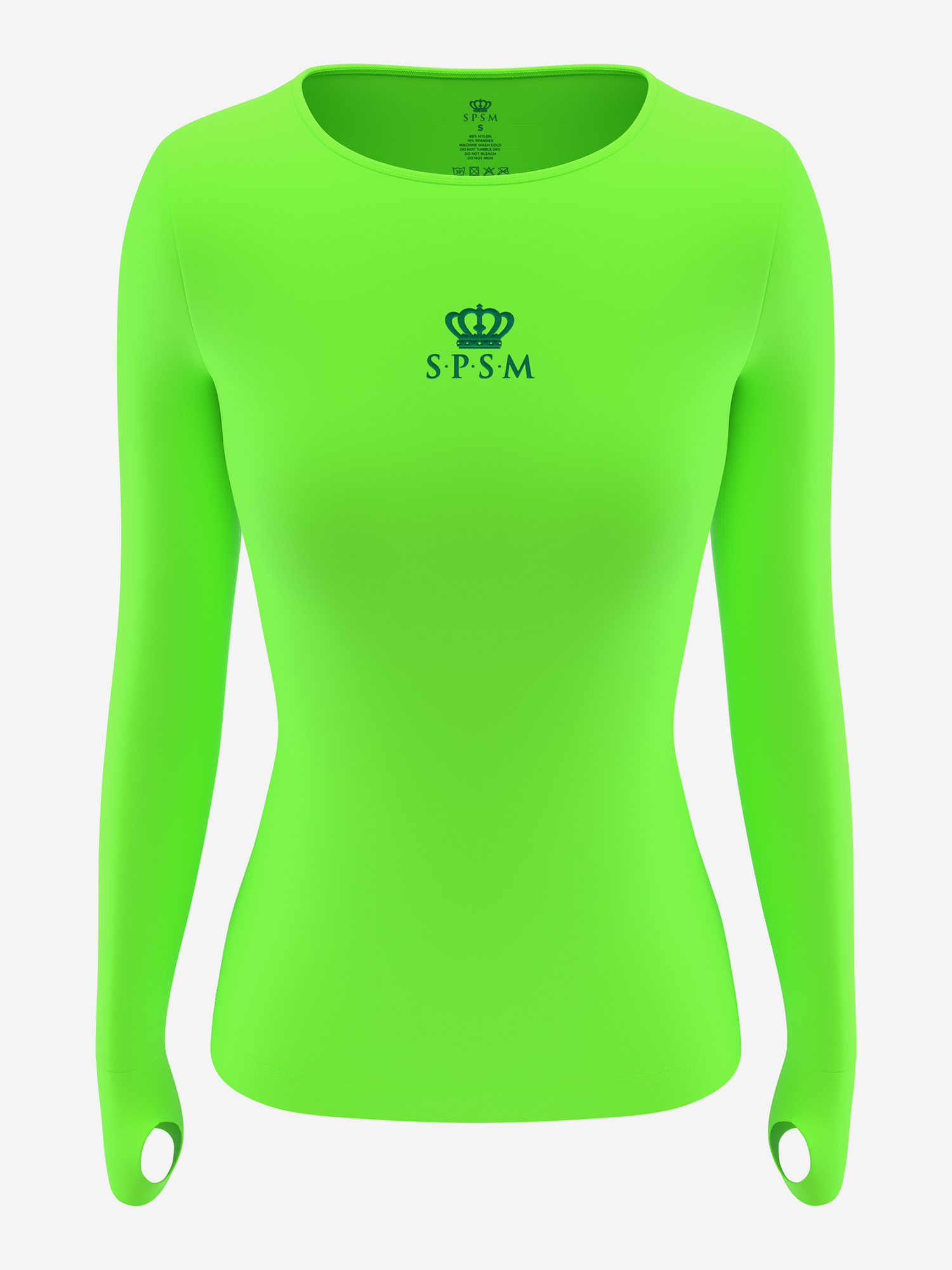 Изображение товара Лонгслив SPSM Лаймовый для детей фитнес и спорт всесезонный