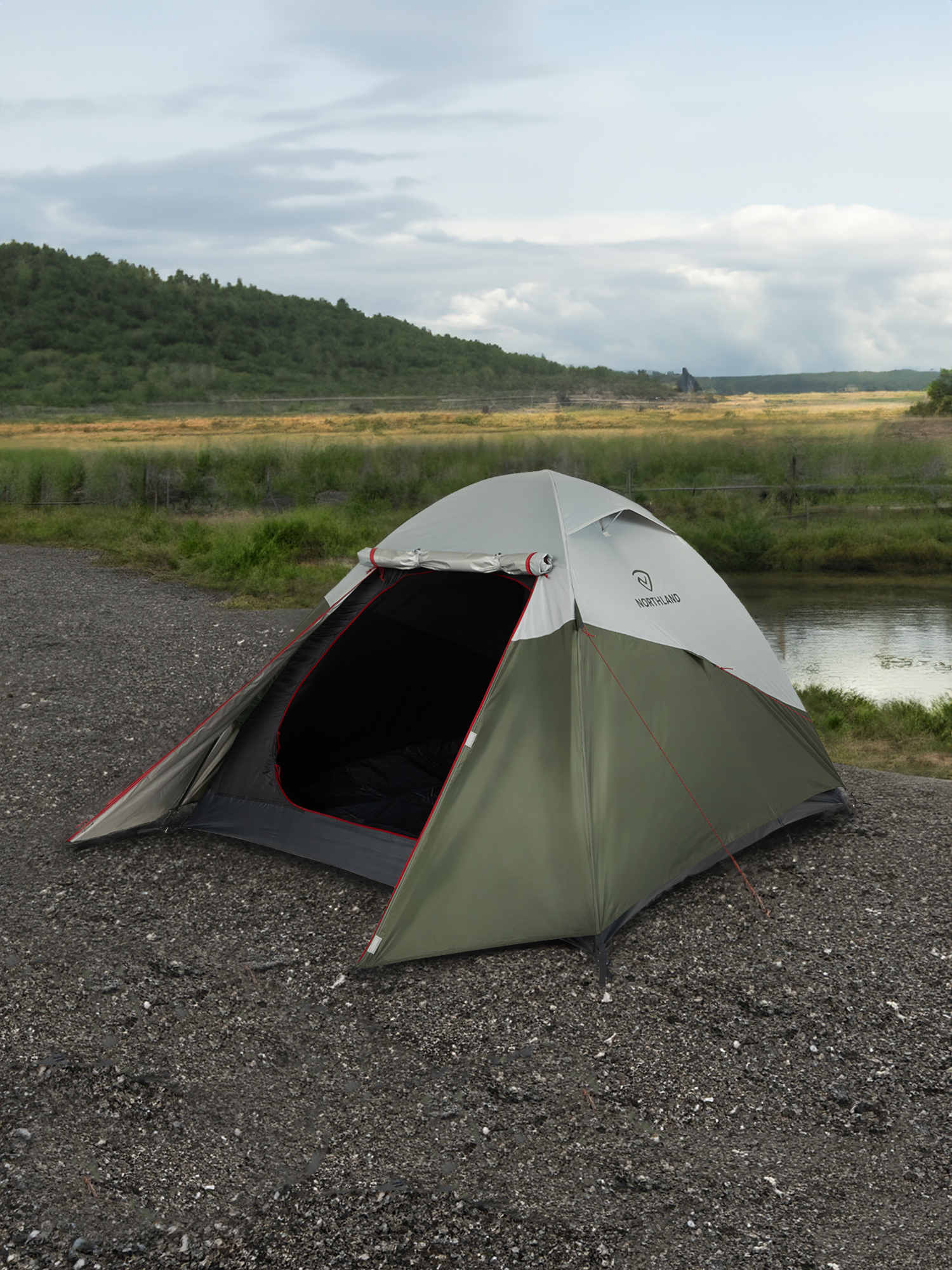 Палатка 3-местная Northland Canyon Luxe 3, Серый
