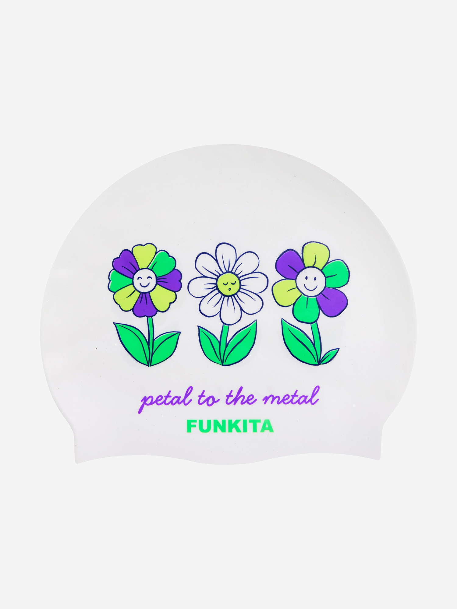 

Шапочка для плавания Funkita Petal To The Metal, Белый