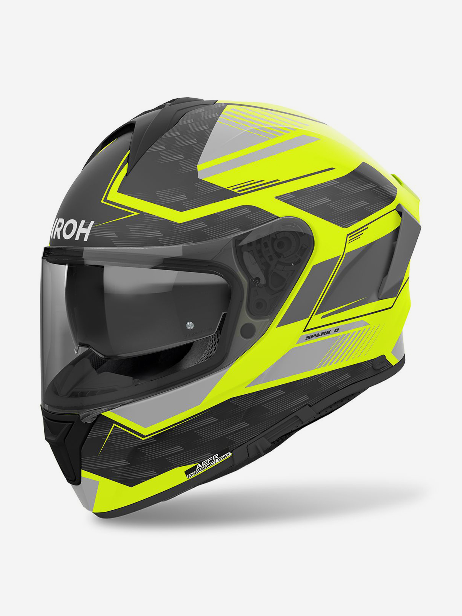 

Мотошлем Интеграл Airoh SPARK 2 ZENITH Yellow Matt, Серый