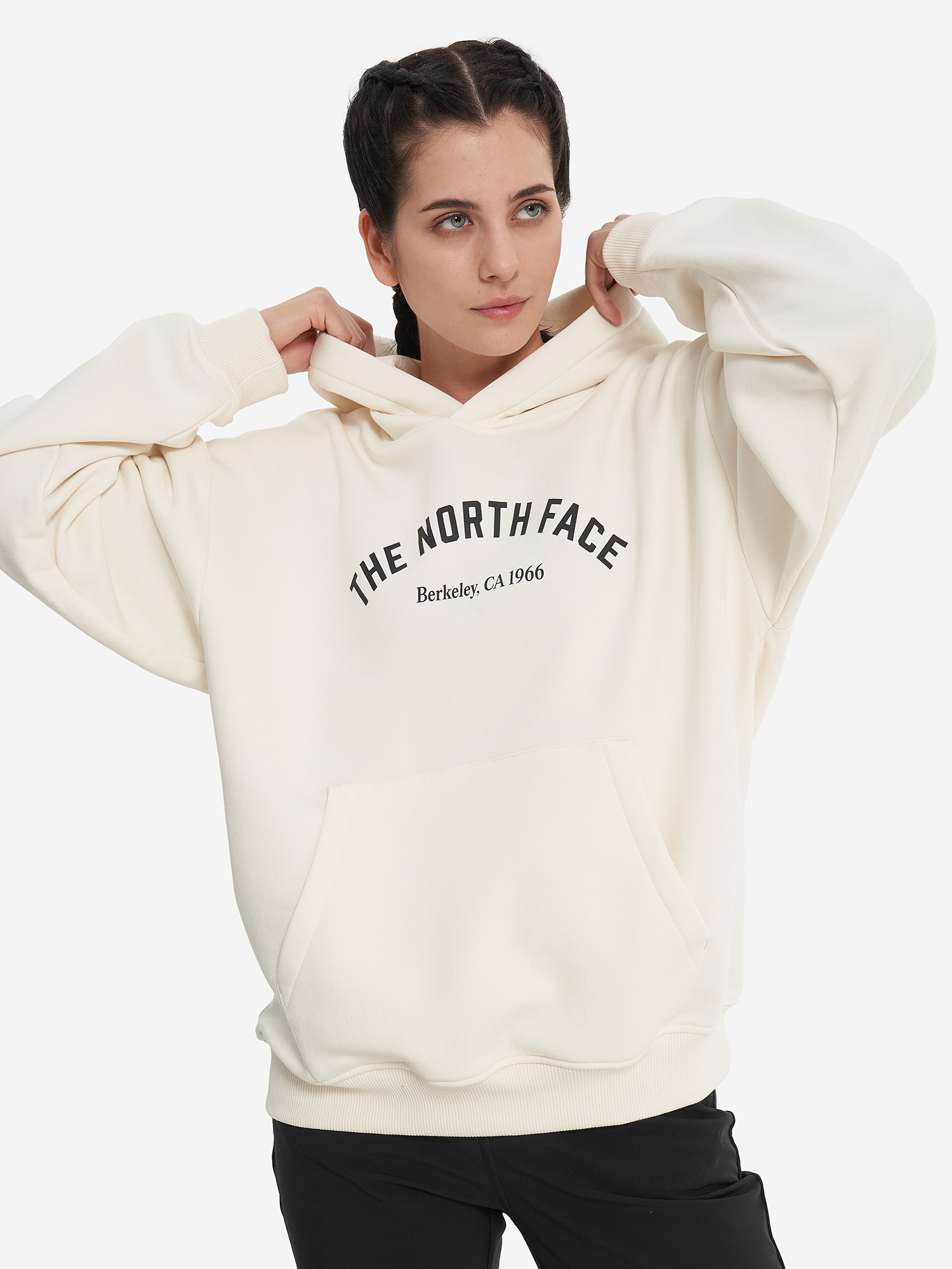 

Худи женское оверсайз The North Face Varsity Graphic, Бежевый