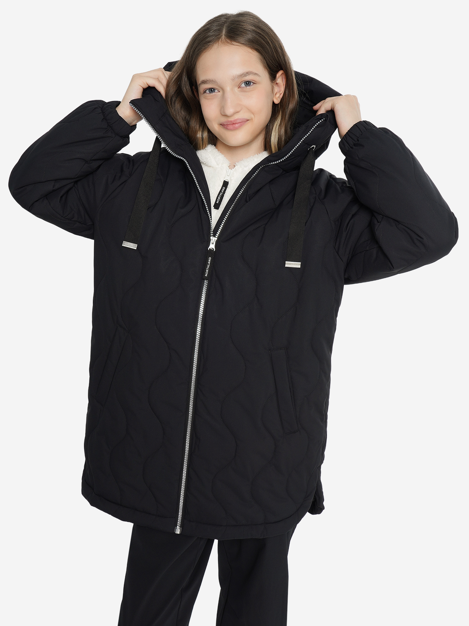 Куртка утепленная для девочек Northland Черный 5999₽