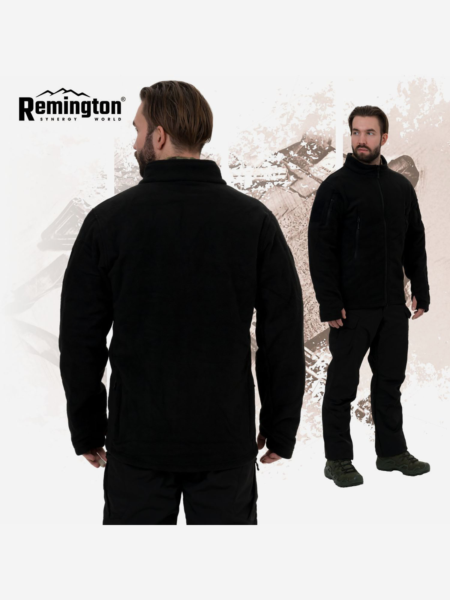 Джемпер Remington Cold-proof Tactical Сatching Fleece Black, Черный TM1103OJTYR37-010, размер 46-48 - фото 7