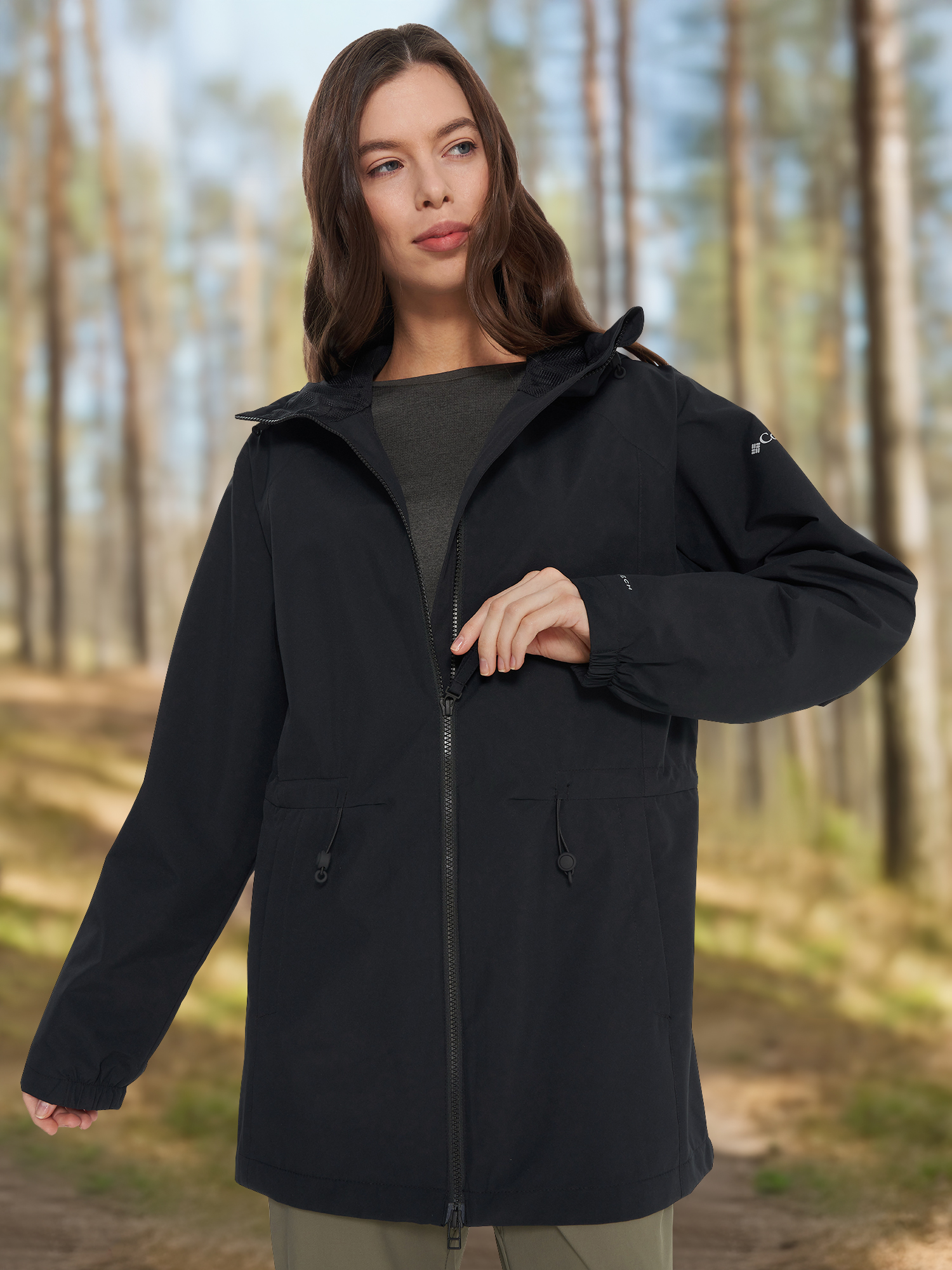 Куртка Columbia Blossom Park Rain Jacket, черный, арт. 2071441CLB-010